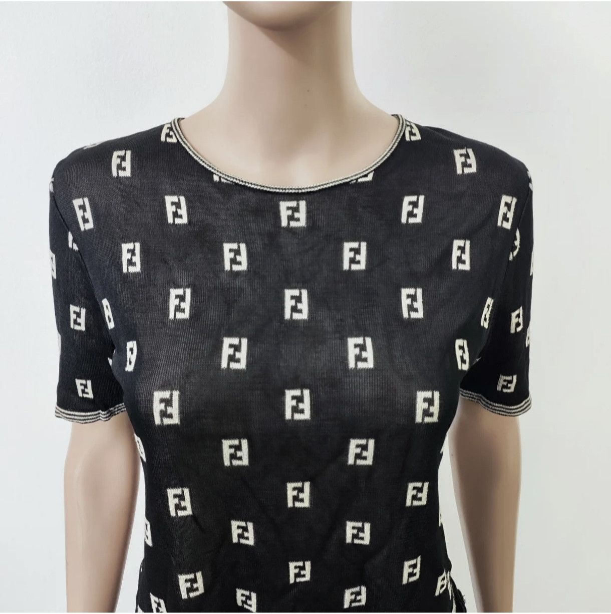 Fendi FENDI Vintage Monogram Crop Top Women's Size S / US 4 / IT 40 - 9 Thumbnail