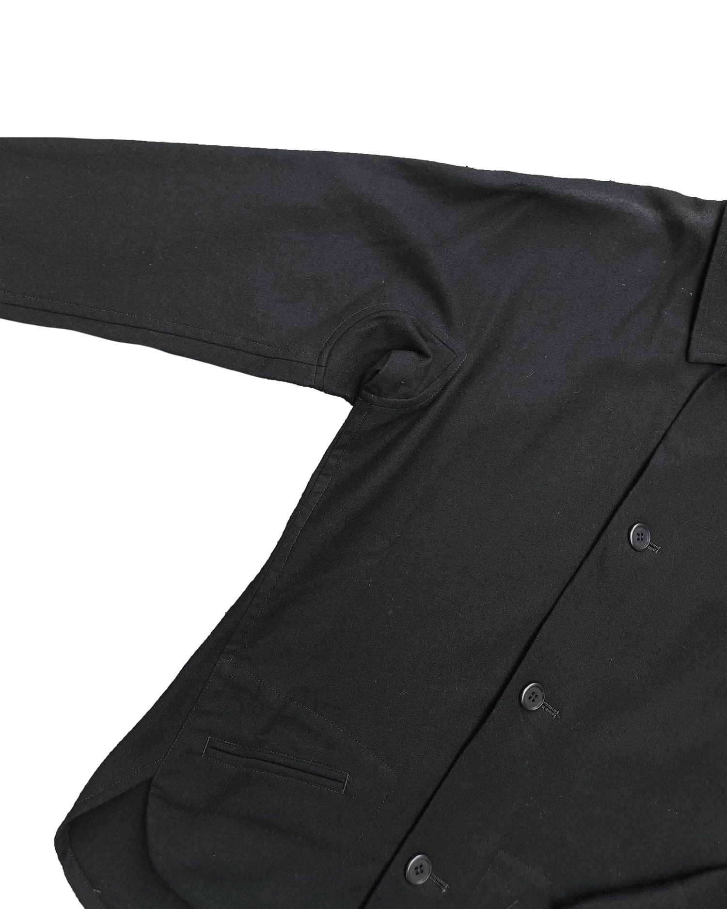 Yohji Yamamoto Y's by Yohji Yamamoto Fleece Wool Shirt Jacket Size M / US 6-8 / IT 42-44 - 2 Thumbnail