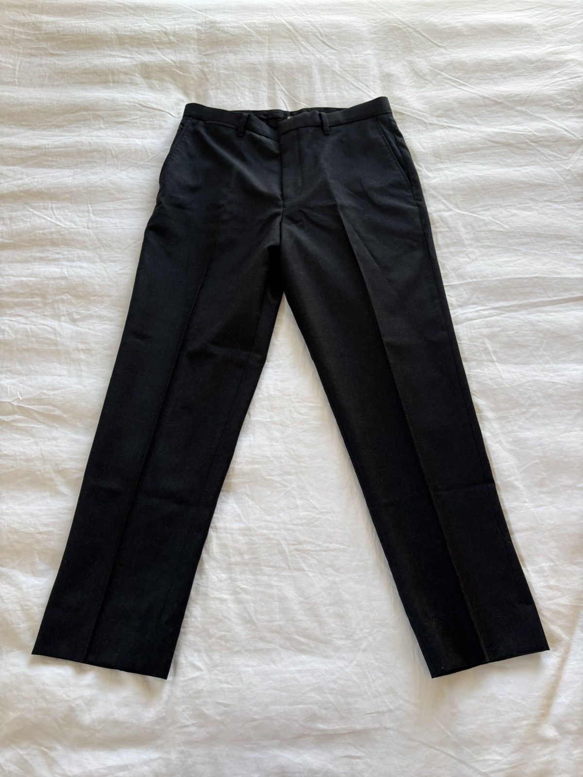 Jil Sander × Uniqlo +J wool pants - dark gray Size US 31 - 1 Thumbnail