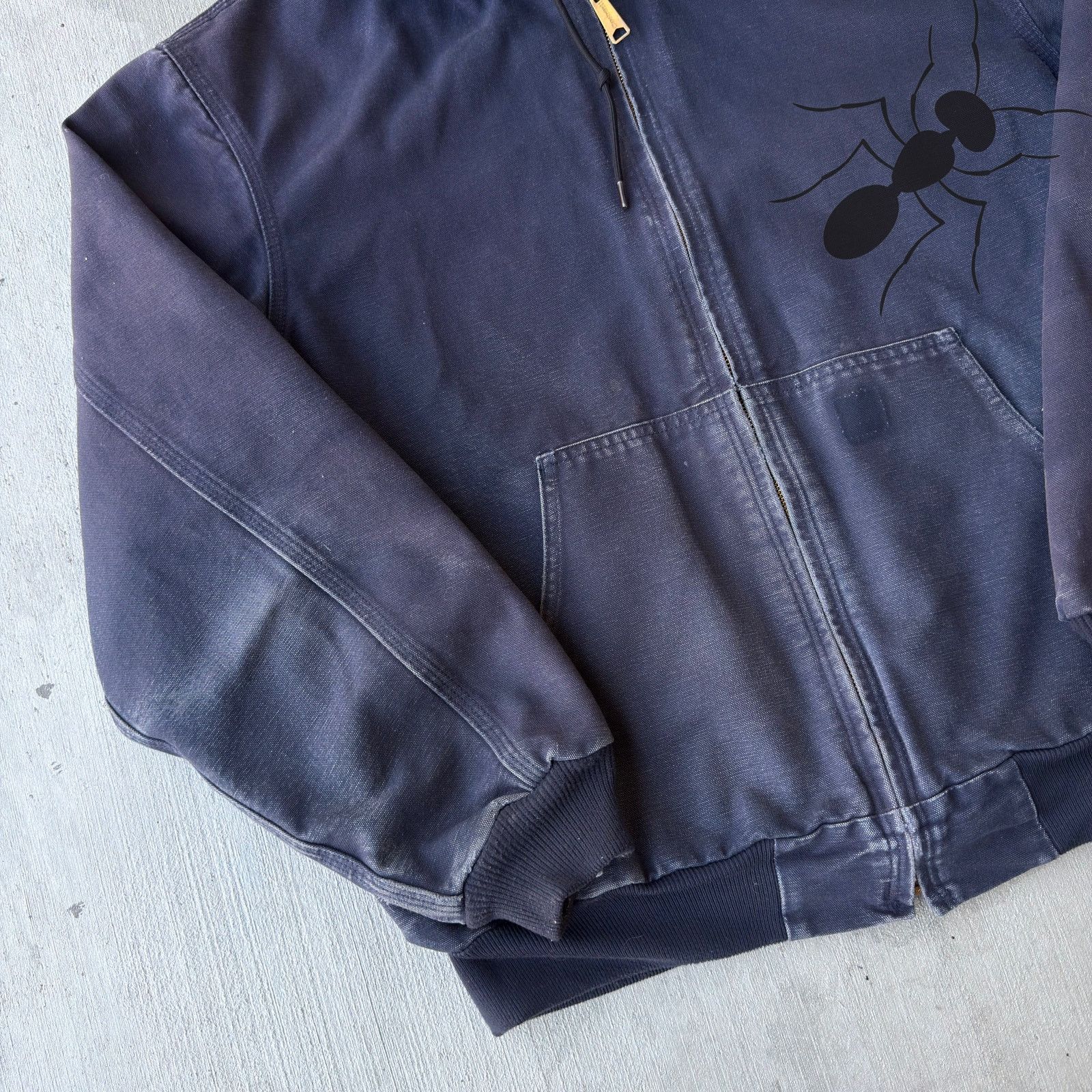 Carhartt × Vintage Vintage Y2K Carhartt J208 MDT blue hooded work wear jacket Size US XL / EU 56 / 4 - 2 Thumbnail