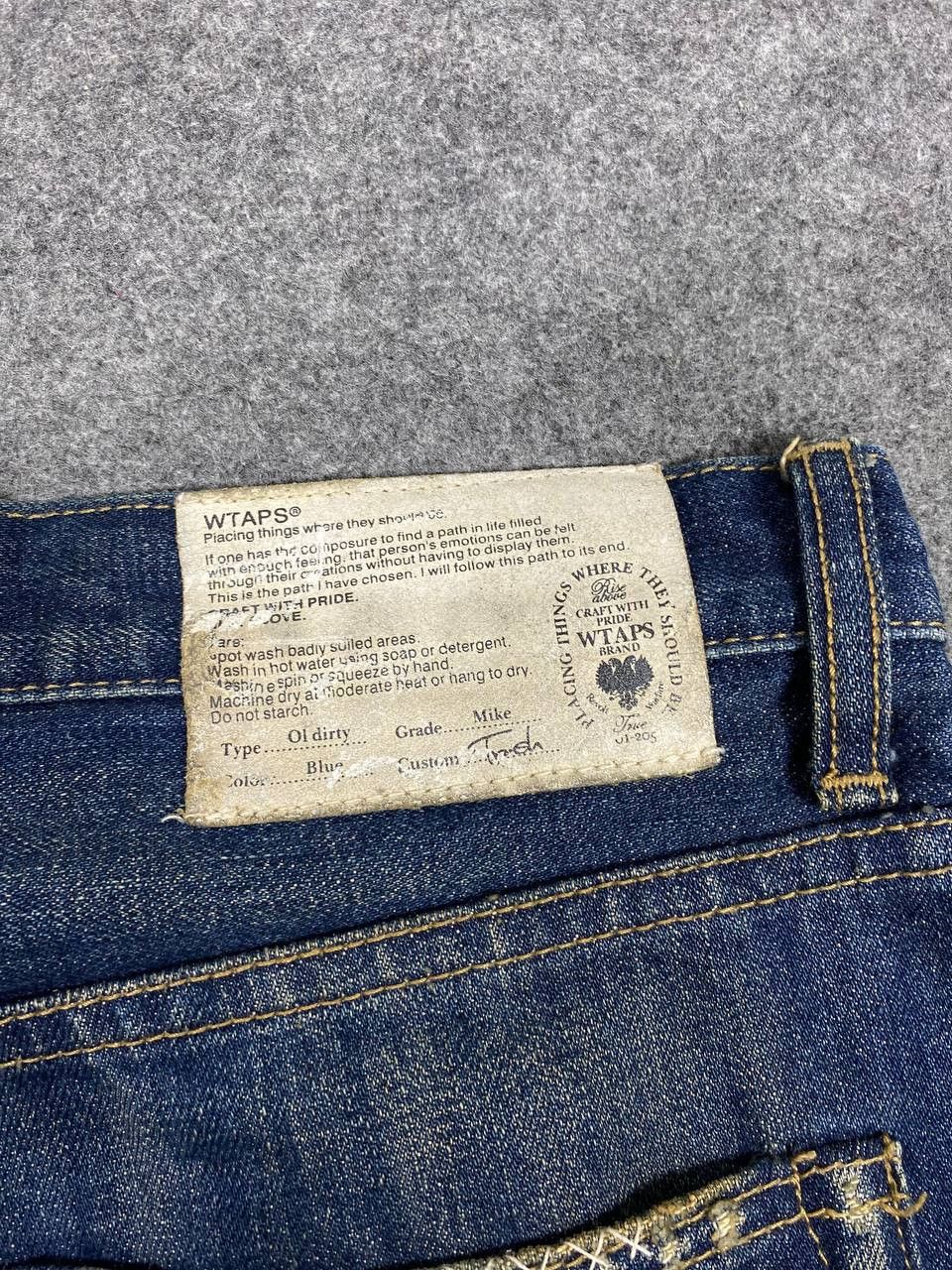Wtaps wtaps selvedge distressed denim nice design Size US 34 / EU 50 - 7 Thumbnail