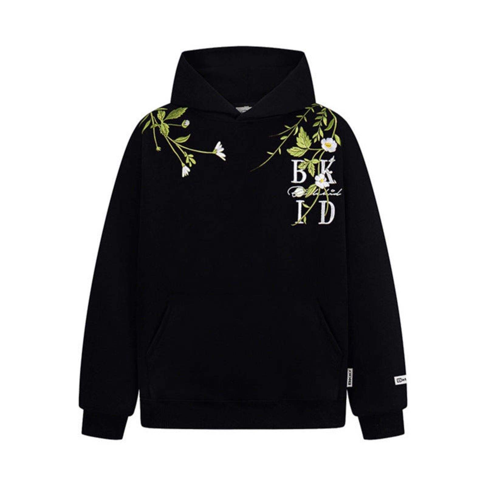 Japanese Brand Black Floral Embroidered Hoodie Size US L / EU 52-54 / 3 - 1 Thumbnail