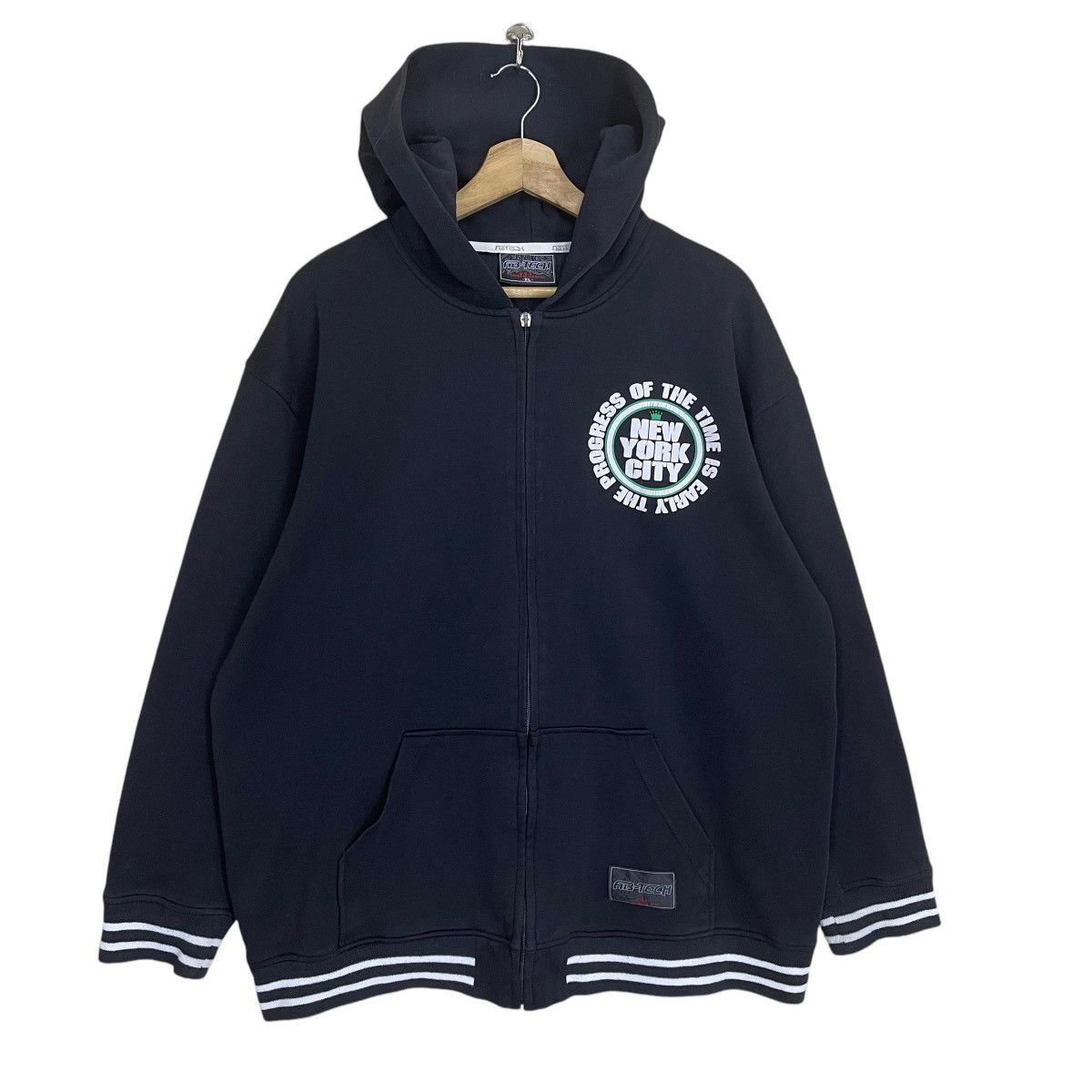 Japanese Brand Ab-Tech Big Logo Fullzip Hoodie Size US XL / EU 56 / 4 - 3 Thumbnail