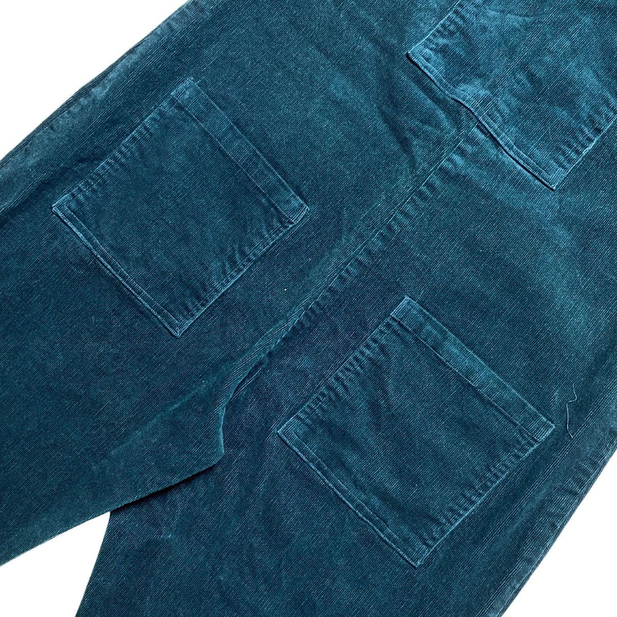 Vintage Lucy & Yak - Corduroy Dungarees Light Navy Overalls Size M / US 6-8 / IT 42-44 - 4 Thumbnail