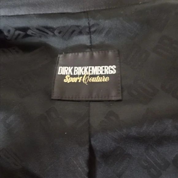 Dirk Bikkembergs Sport Couture Ribbed Blazer Satin Lapels Size 42R - 4 Thumbnail