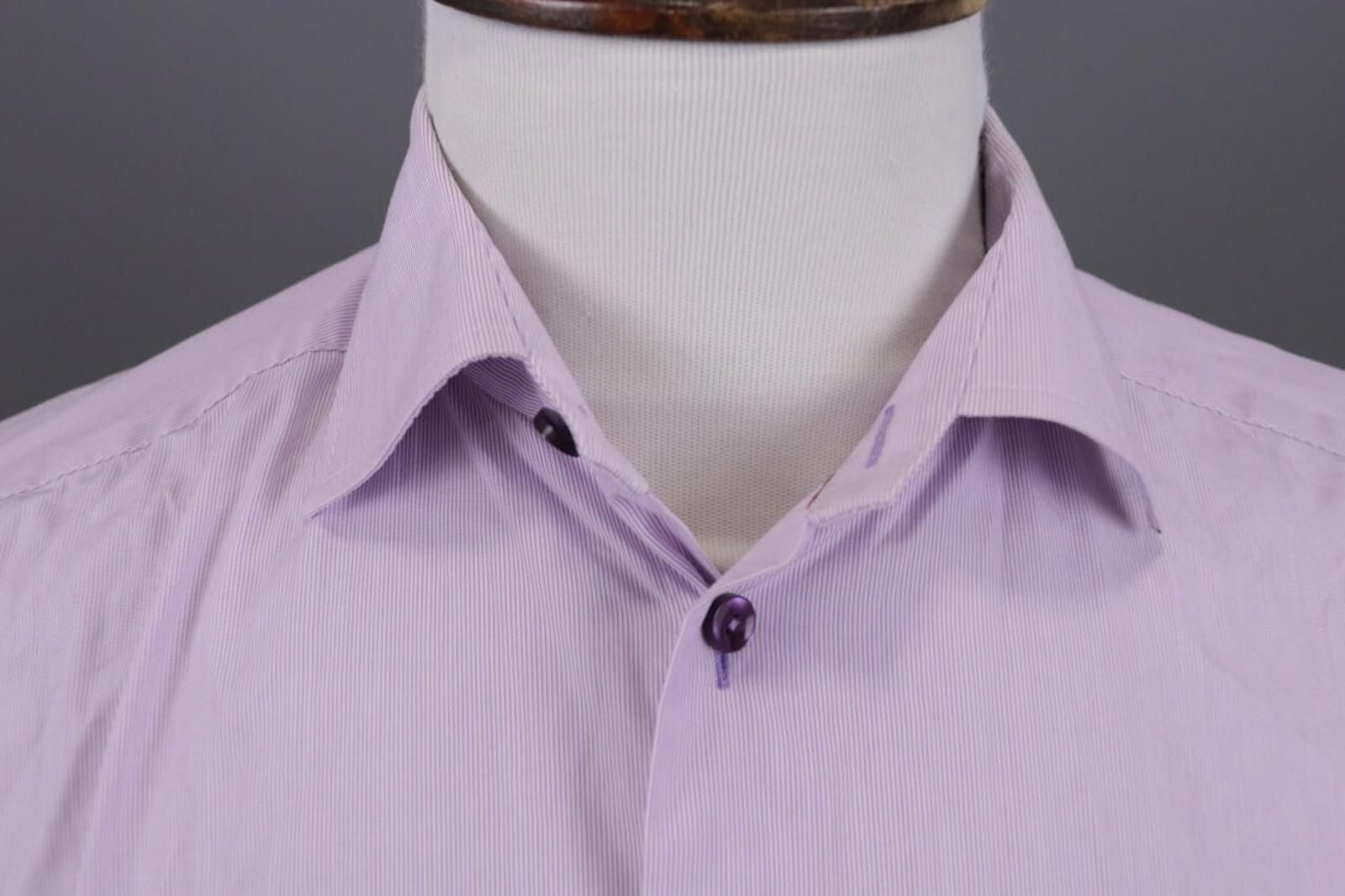 Eton Eton Slim Fit Purple Button Down Shirt Size 41 / 16 Size US M / EU 48-50 / 2 - 4 Thumbnail