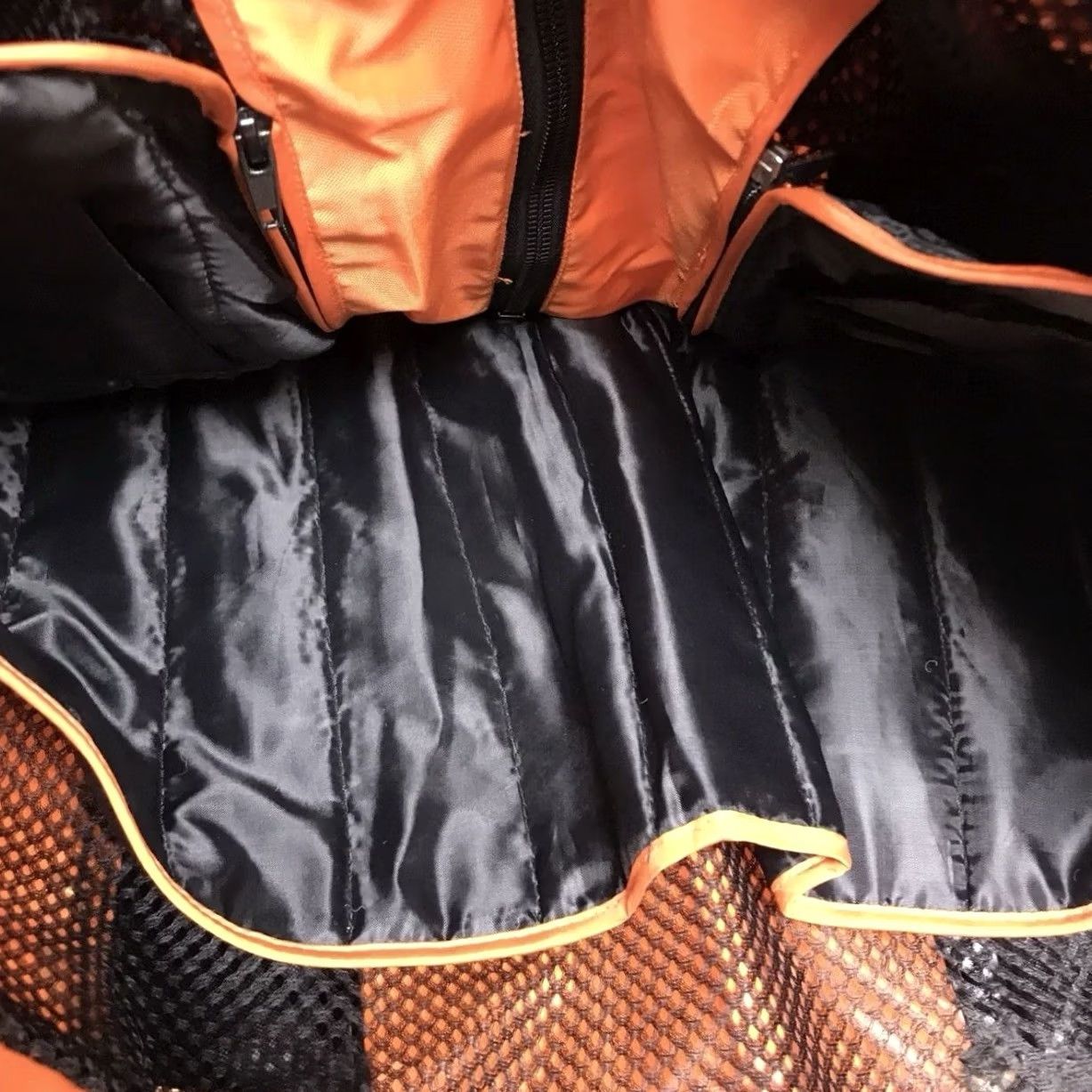 Vintage Revolution Gear Men Orange/Black Motorcycle Racing Waterproof Zip Jacket 3XL Size US XXL / EU 58 / 5 - 4 Thumbnail