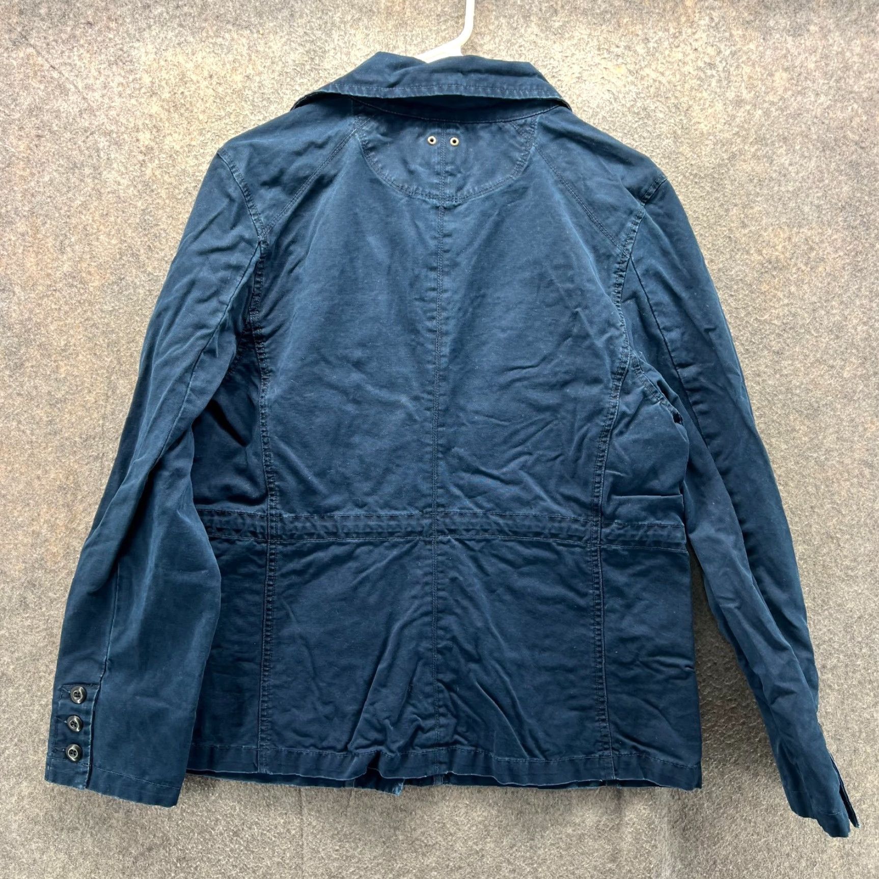 Converse Converse One Star Jacket Womens XL Blue Military Canvas Cotton Button Front Vtg Size XL / US 12-14 / IT 48-50 - 2 Thumbnail