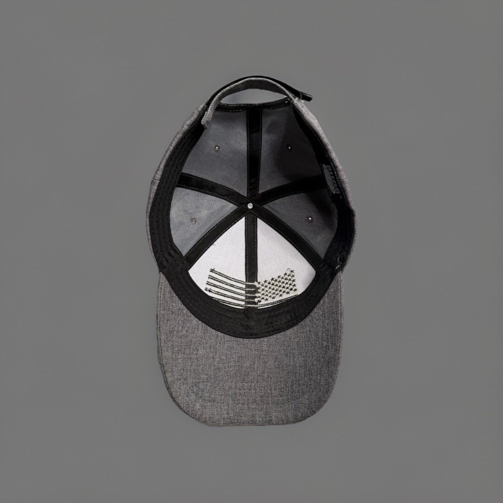 & Other Stories USA Flag Hat Gray Black Military Army Trucker Embroidered Size ONE SIZE - 8 Thumbnail