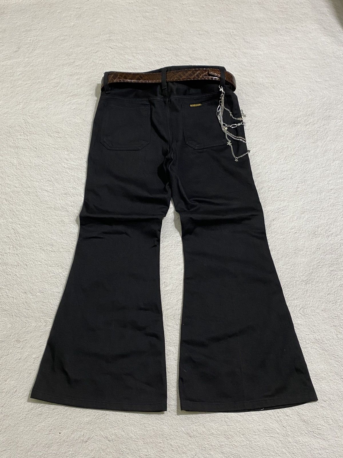 If Six Was Nine × KMRii × Le Grande Bleu (L.G.B.) SICK 💰 Vintage Bobson Western Super Flared Pants Size US 31 - 2 Thumbnail