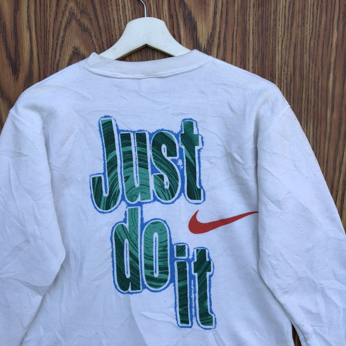 Nike Vintage Nike just Do it Big Swoosh Sweatshirt Size US S / EU 44-46 / 1 - 2 Thumbnail