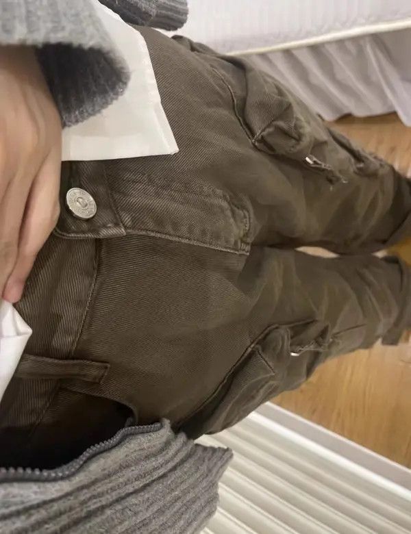 VIBE Heavy Duty Multi-Pocket Paratrooper Workwear Casual Pants Size US 32 / EU 48 - 5 Thumbnail