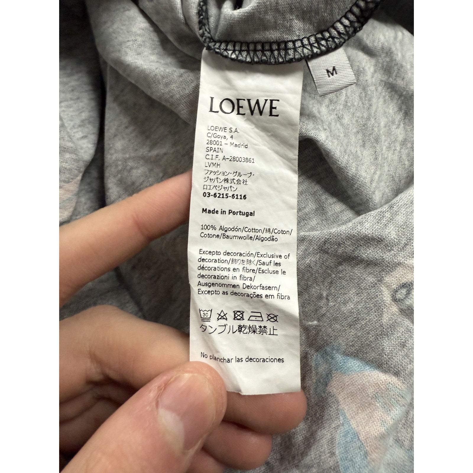 Loewe Loewe Tee Black Bird Used Medium Size US M / EU 48-50 / 2 - 2 Thumbnail