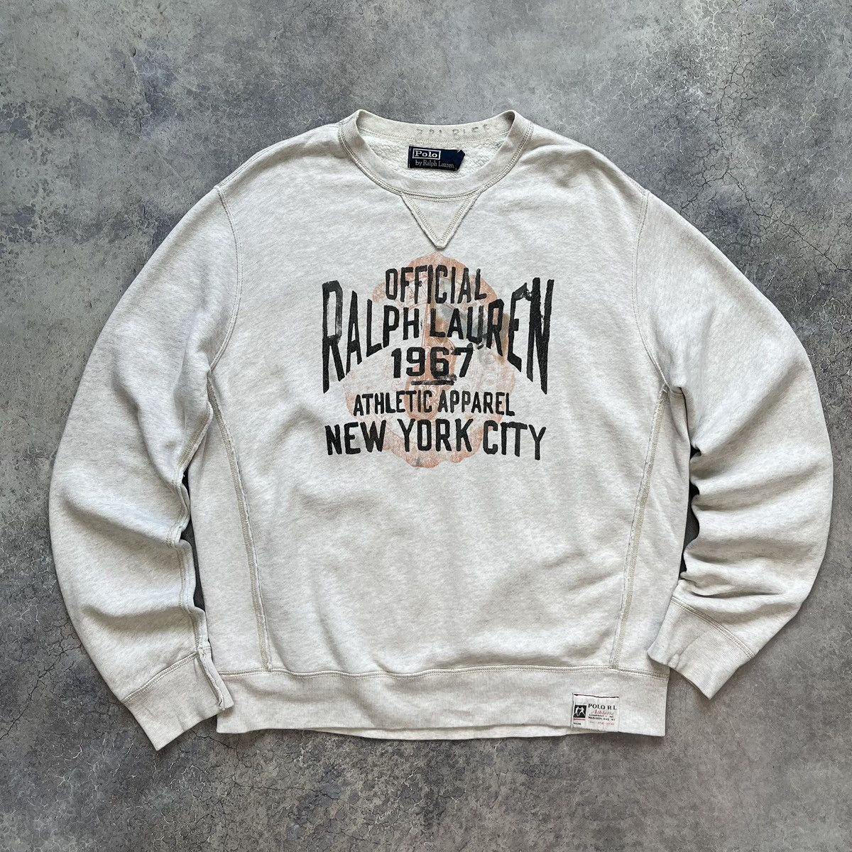 Polo Ralph Lauren VINTAGE RALPH LAUREN ATHLETIC APPAREL NEW YORK SWEATSHIRT Size US XXL / EU 58 / 5 - 1 Thumbnail