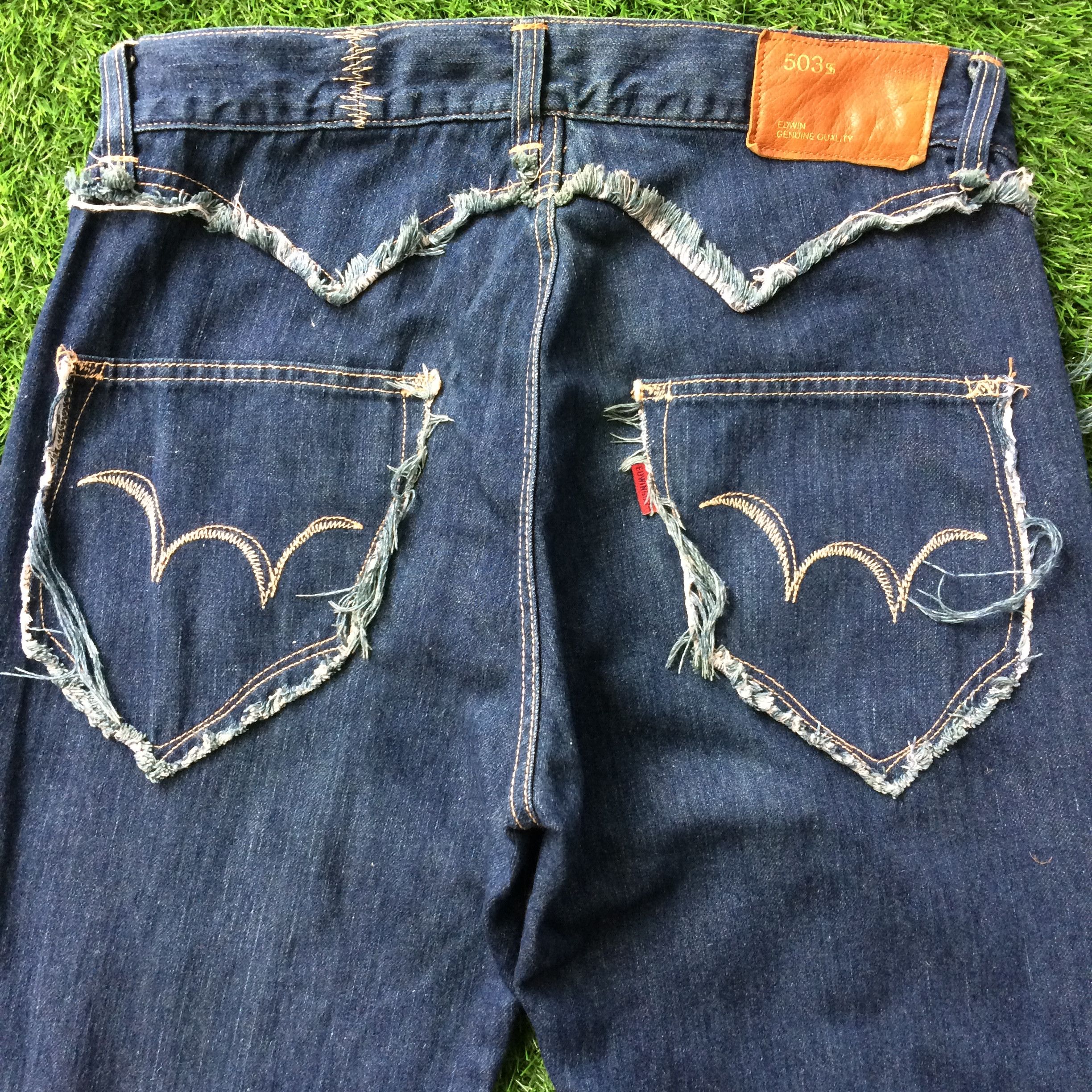 Japanese Brand Flare Jeans Edwin Japan Boot Cut #D-711 Size US 33 - 4 Thumbnail