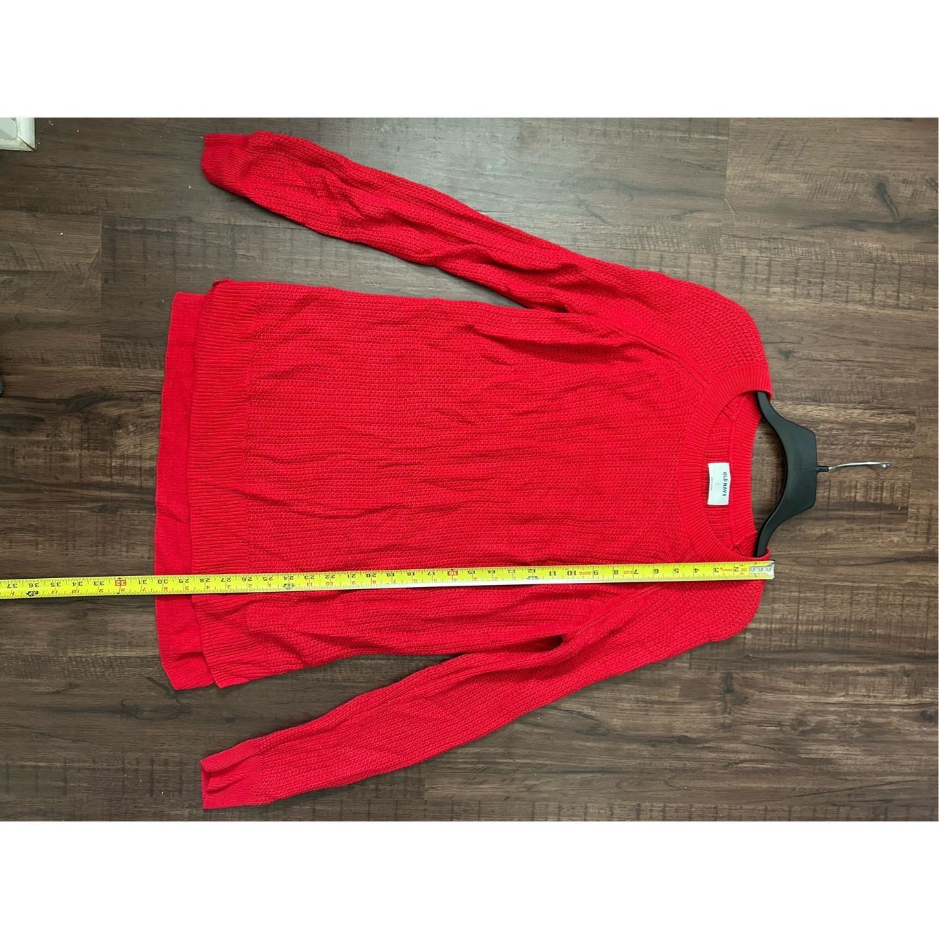 Old Navy Old Navy Chunky Knit Red Pullover Sweater, Size Large Size L / US 10 / IT 46 - 5 Thumbnail