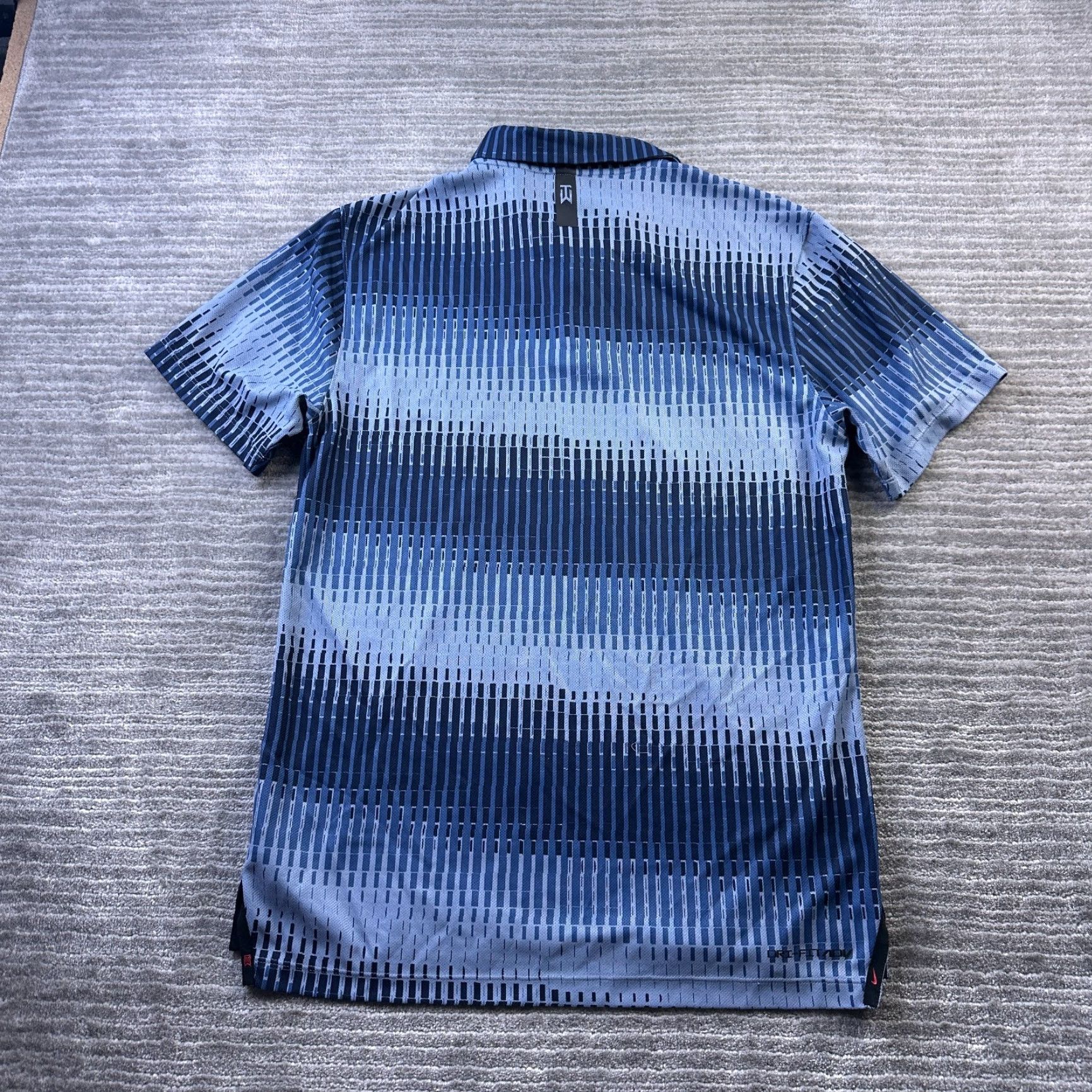 Nike Nike Tiger Woods Polo Shirt Mens Small Blue Dri Fit Striped Golf Mens Size US S / EU 44-46 / 1 - 2 Thumbnail
