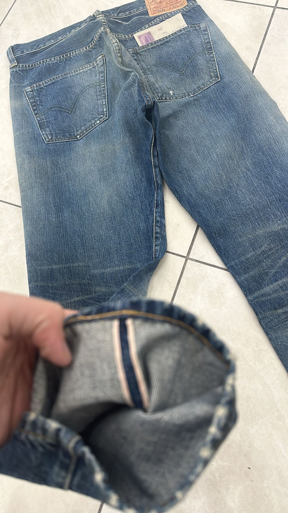 Levi's Vintage Clothing LVC Levi's Vintage Clothing 1947 501XX BigE Selvedge Jeans Size US 32 / EU 48 - 4 Thumbnail