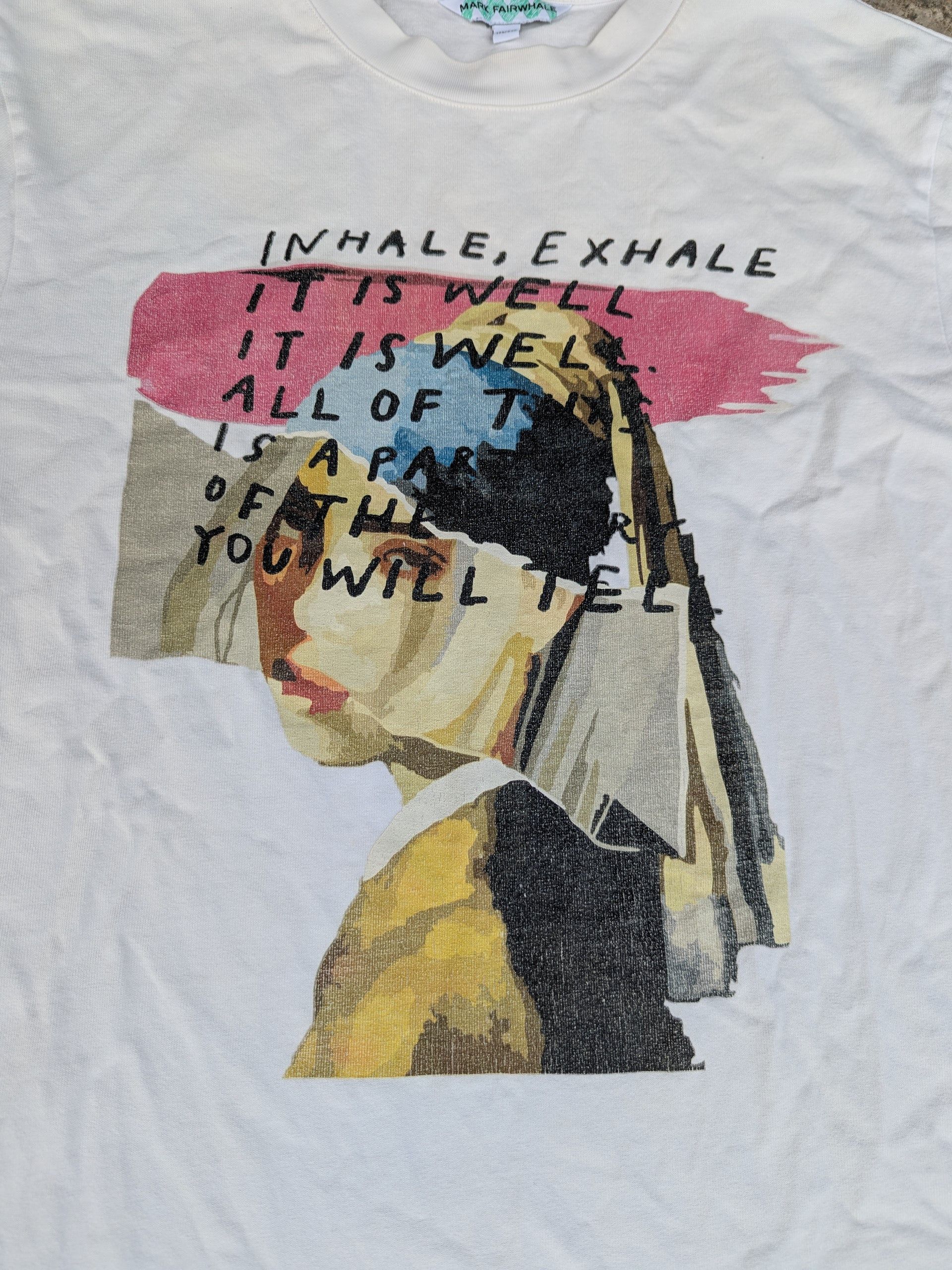 Japanese Brand × Vintage Vintage Graphic Tees Inhale Exhale Women Character Size US M / EU 48-50 / 2 - 4 Thumbnail