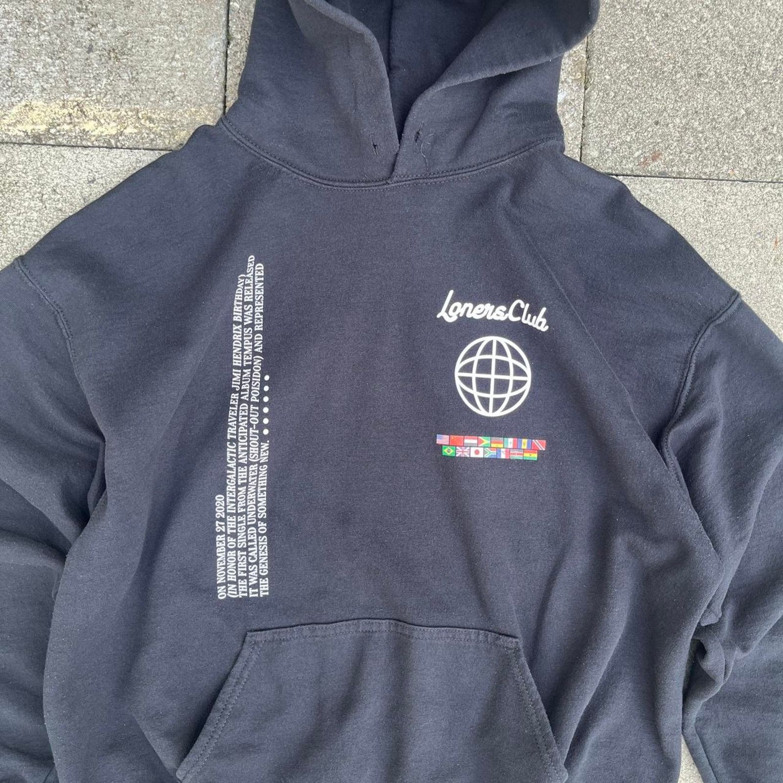 Other Jimi Hendrix Loners Club Tempus Edax Rerum Dark Gray Hoodie Size US L / EU 52-54 / 3 - 2 Thumbnail