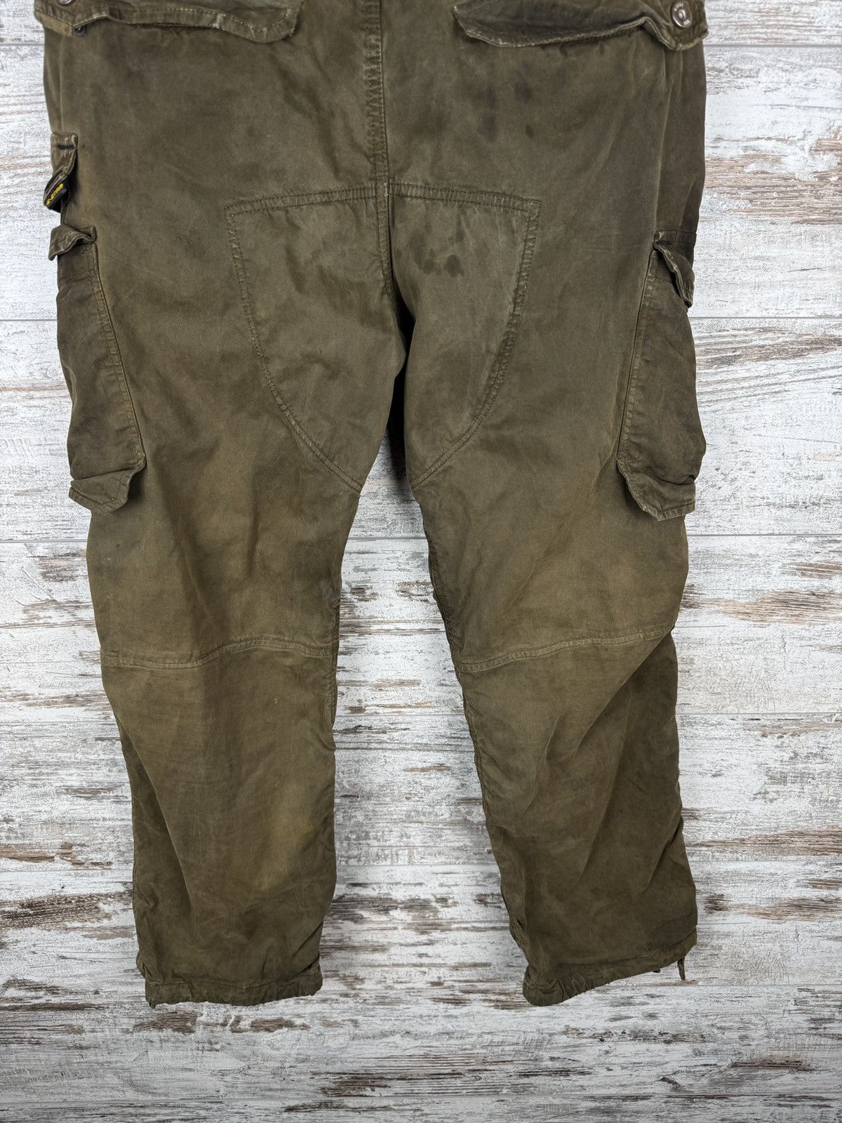 G-Star Mens Vintage G Star Raw RACKAM STRAIGHT CUFFED cargo pants Size US 32 / EU 48 - 16 Thumbnail