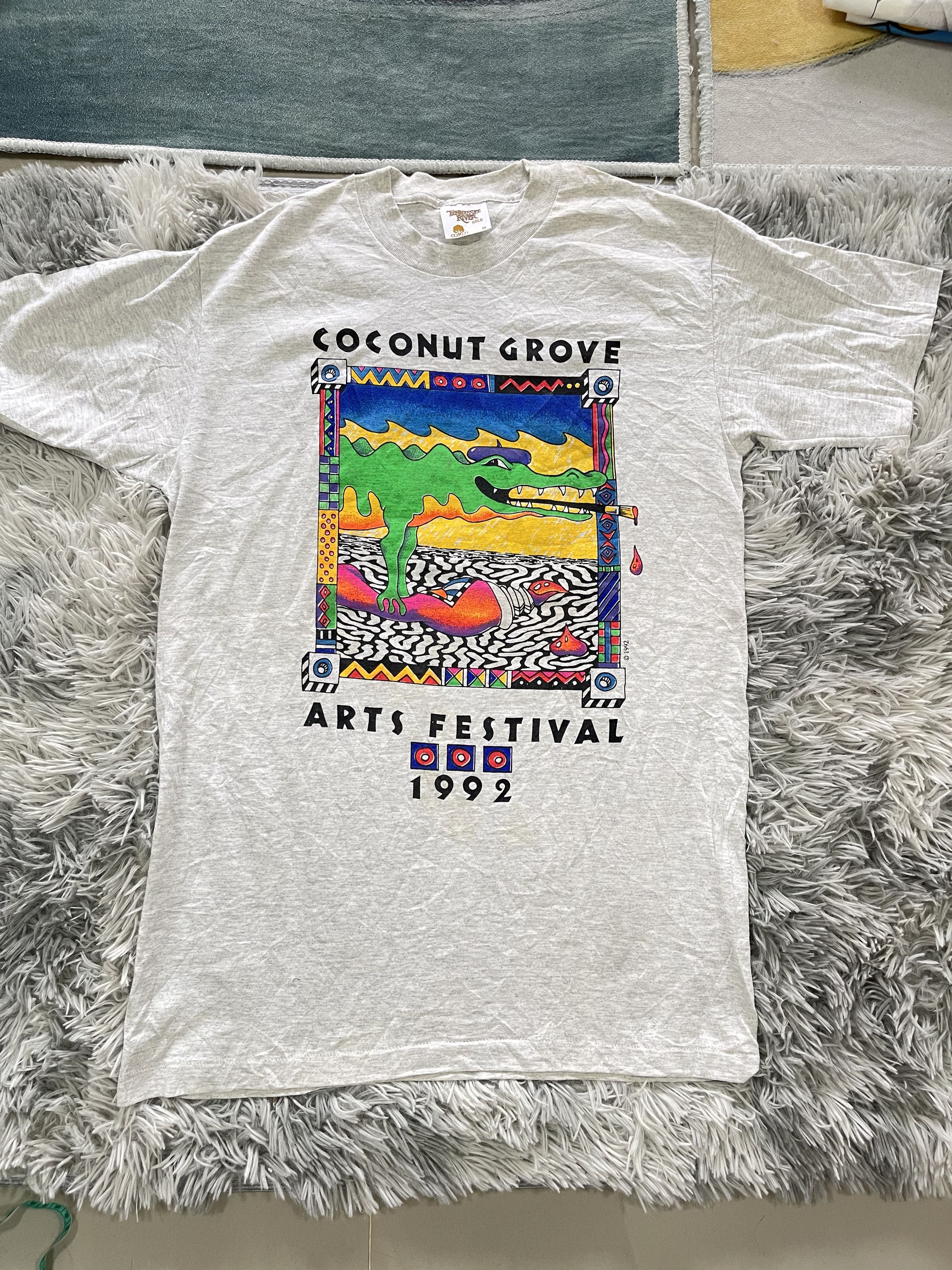 Vintage 1992 Coconut Grove Arts Festival T Shirt Size US M / EU 48-50 / 2 - 1 Thumbnail