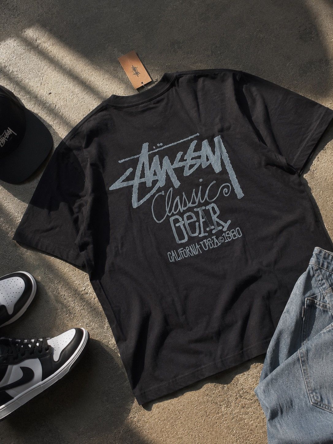 Stussy × Vintage Stussy Tough Gear Tee | Grailed