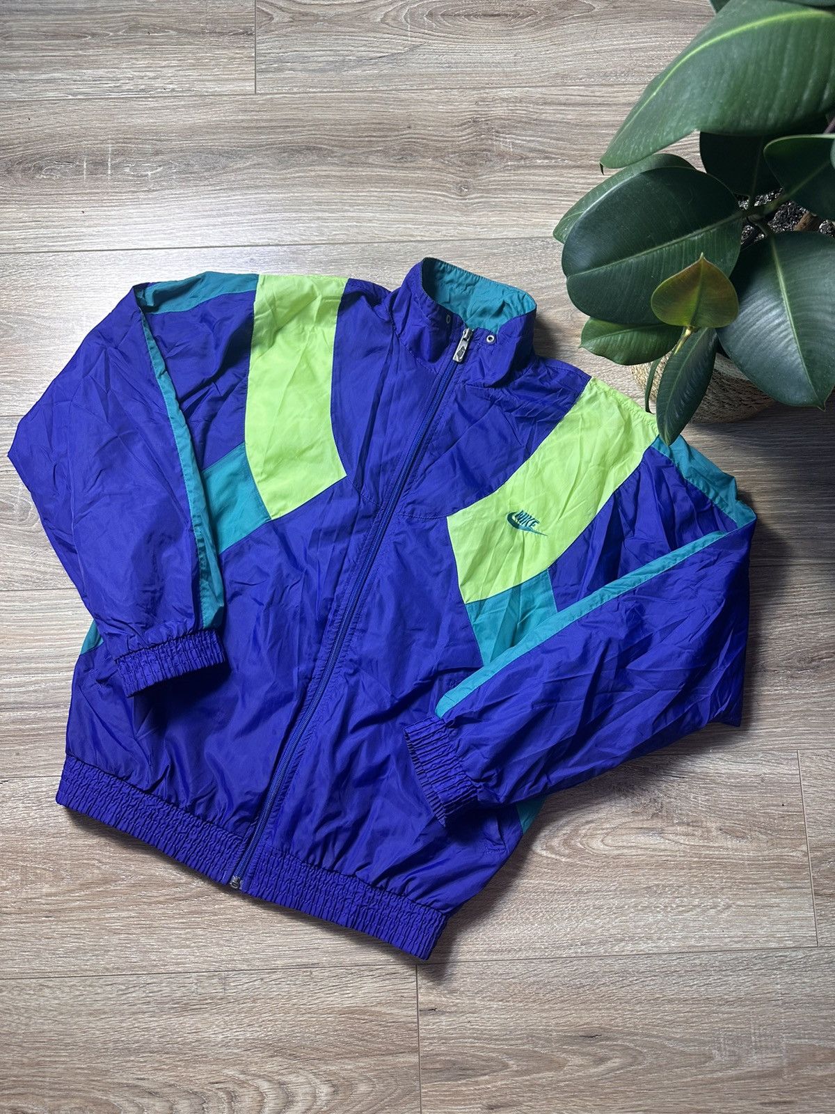 80s 90s Nike Vintage Nylon Windbreaker Big Logo