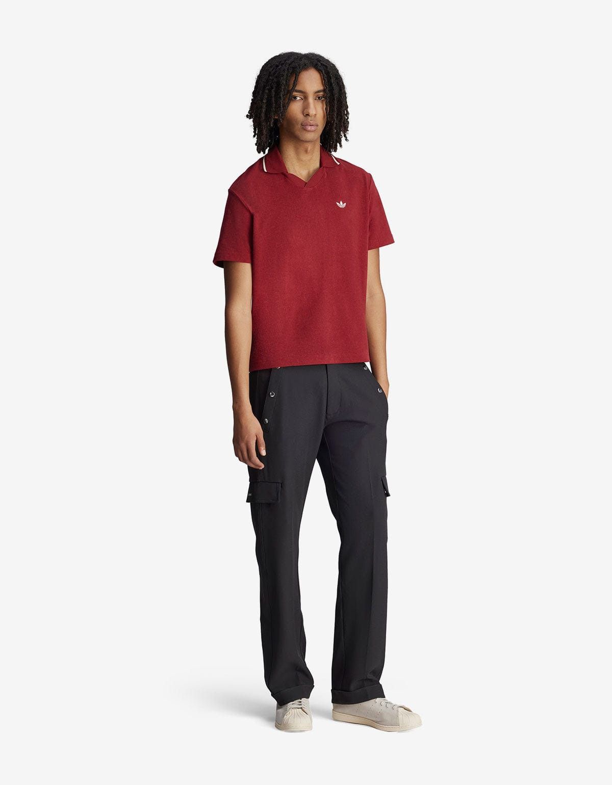 Adidas Wales Bonner x Adidas Collegiate Burgundy Polo Shirt Size US XS / EU 42 / 0 - 8 Thumbnail