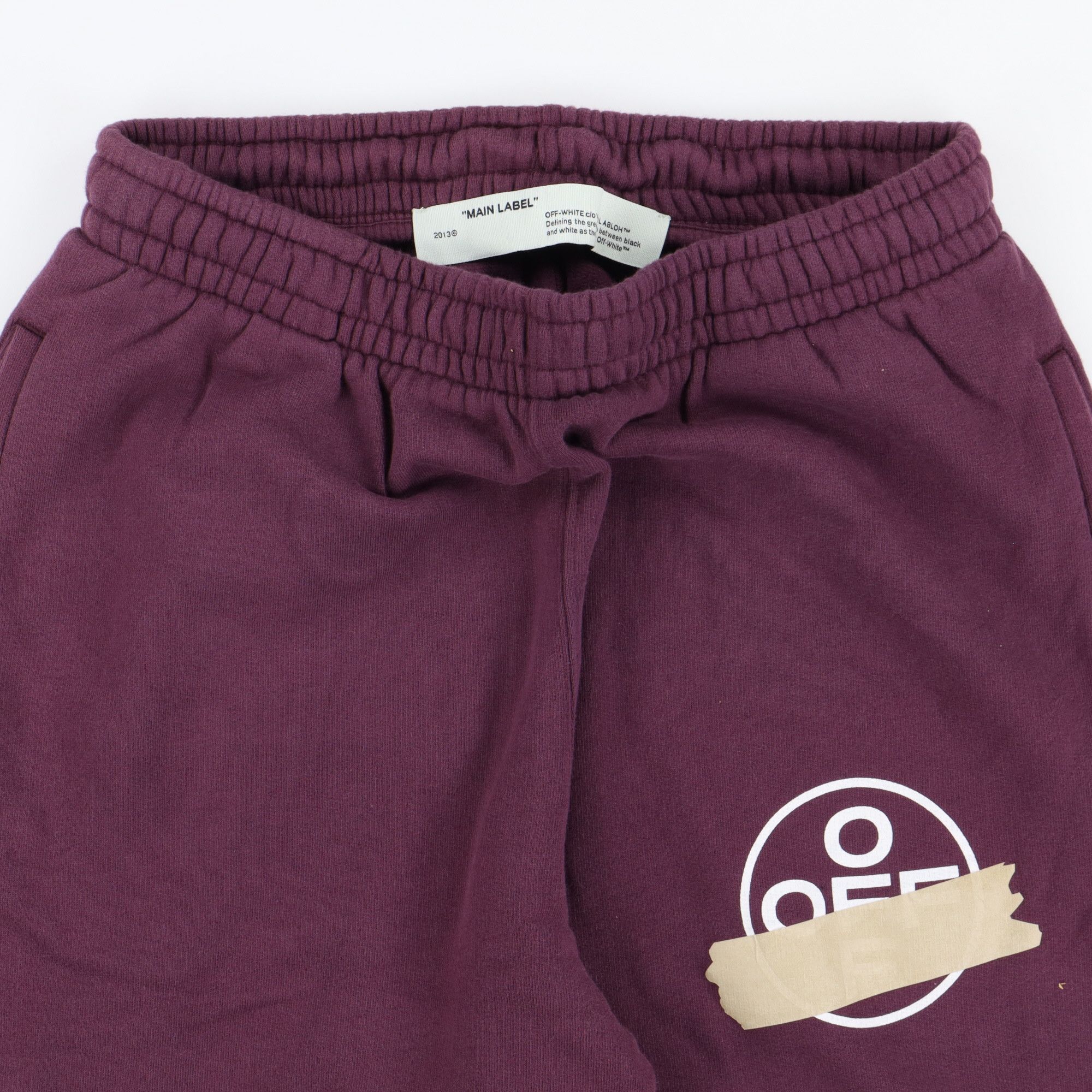 Off-White Purple Tape Diagonals Logo Sweatpants Size US 32 / EU 48 - 6 Thumbnail