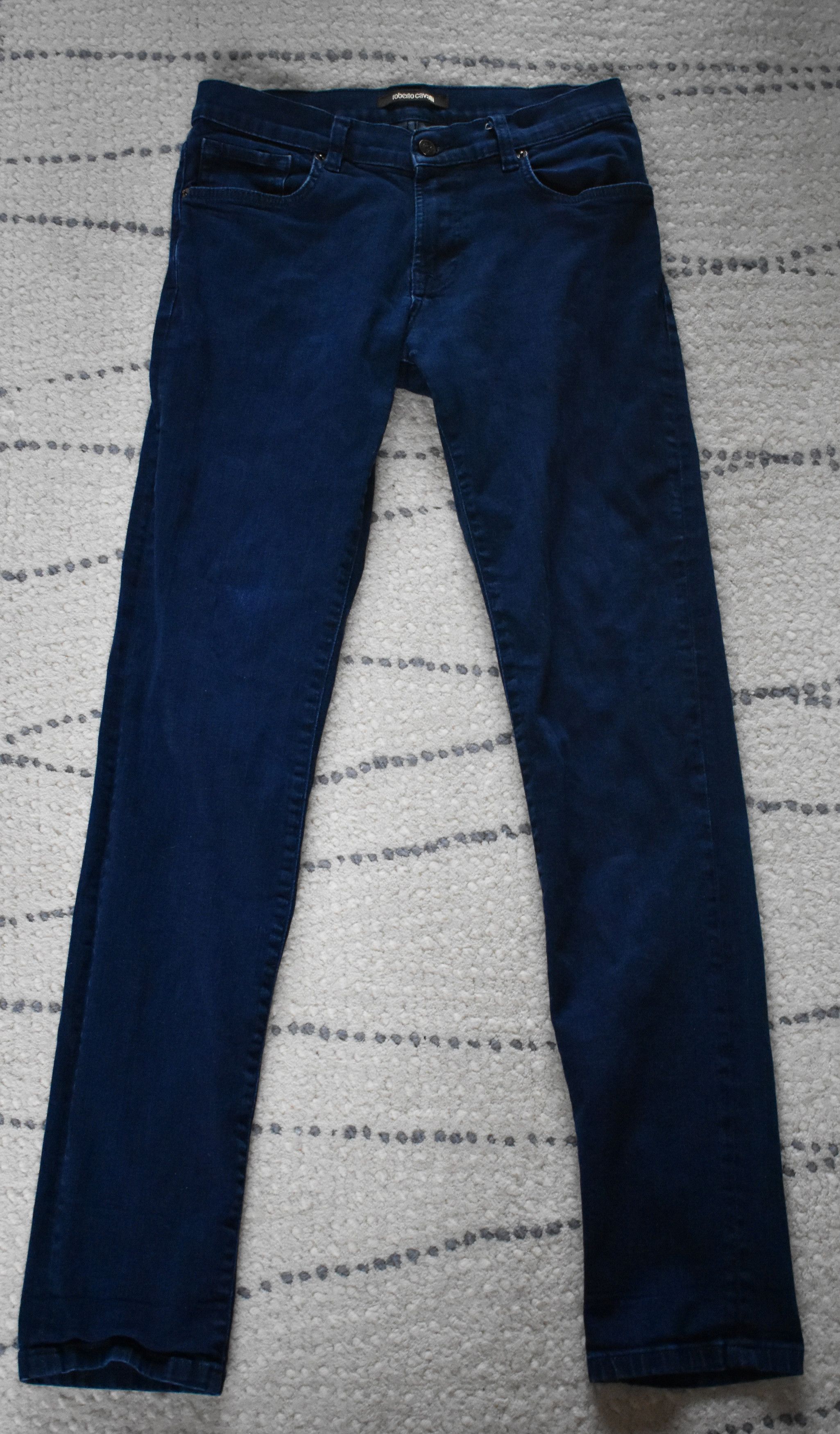 Roberto Cavalli Roberto Cavalli Denim Jeans Navy Embroidered Size US 32 / EU 48 - 1 Thumbnail