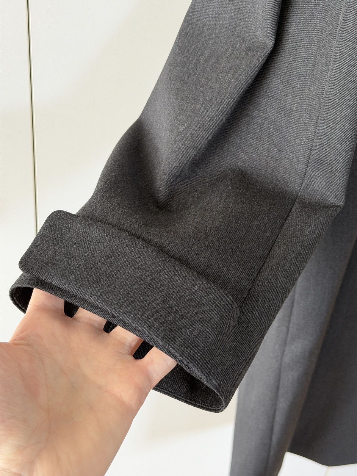 Ermenegildo Zegna × Fear of God Oversized Wool Trench Coat Anthracite 50 Size US L / EU 52-54 / 3 - 5 Thumbnail