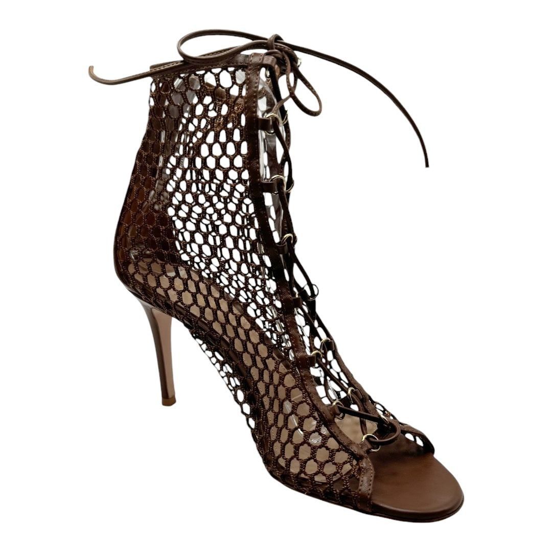 Gianvito Rossi Gianvito Rossi Cage Mesh Booties Size US 8.5 / IT 38.5 - 1 Thumbnail