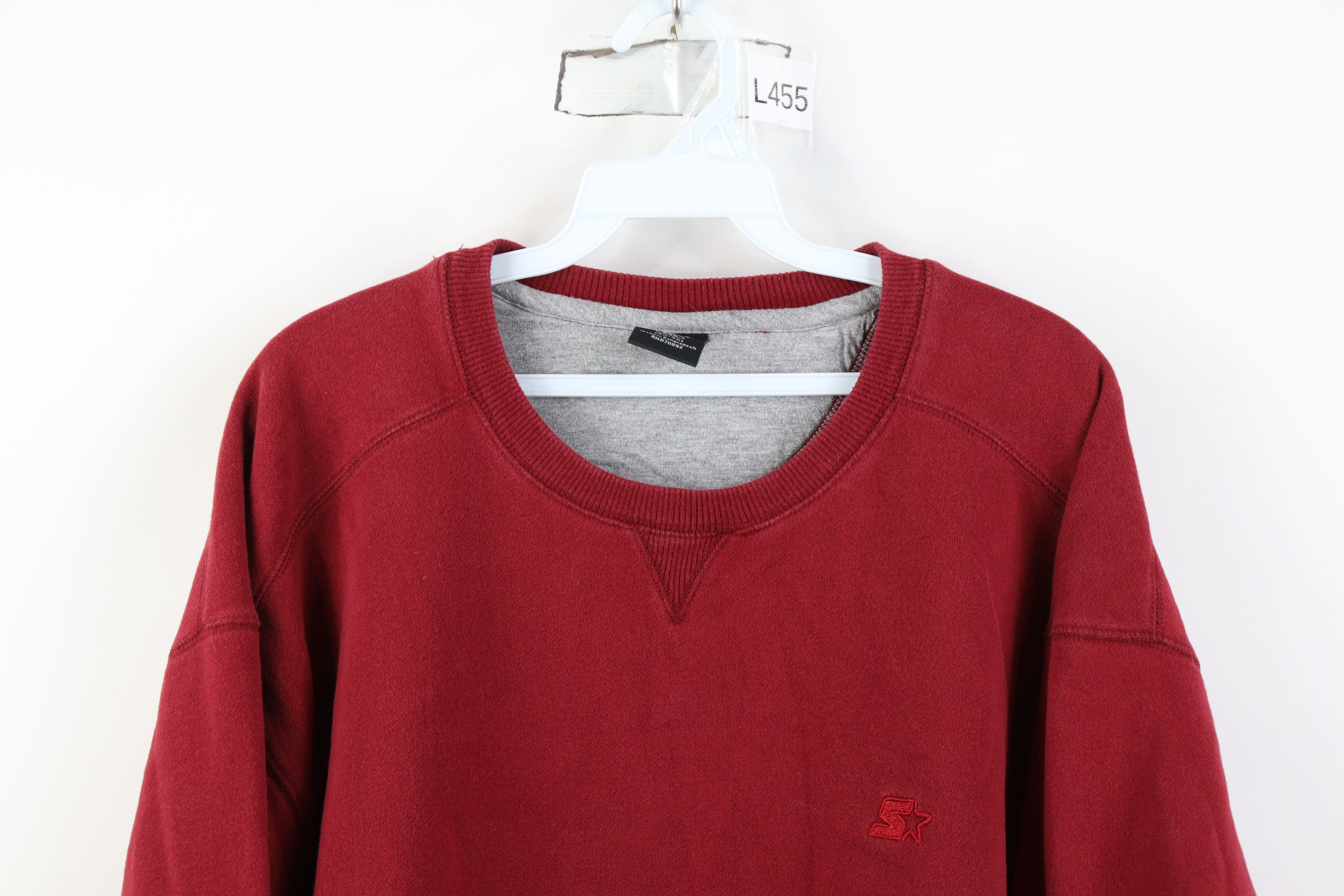 Starter Vintage 90s Y2K Starter Classic Logo Crewneck Sweatshirt Red Size US XXL / EU 58 / 5 - 2 Thumbnail