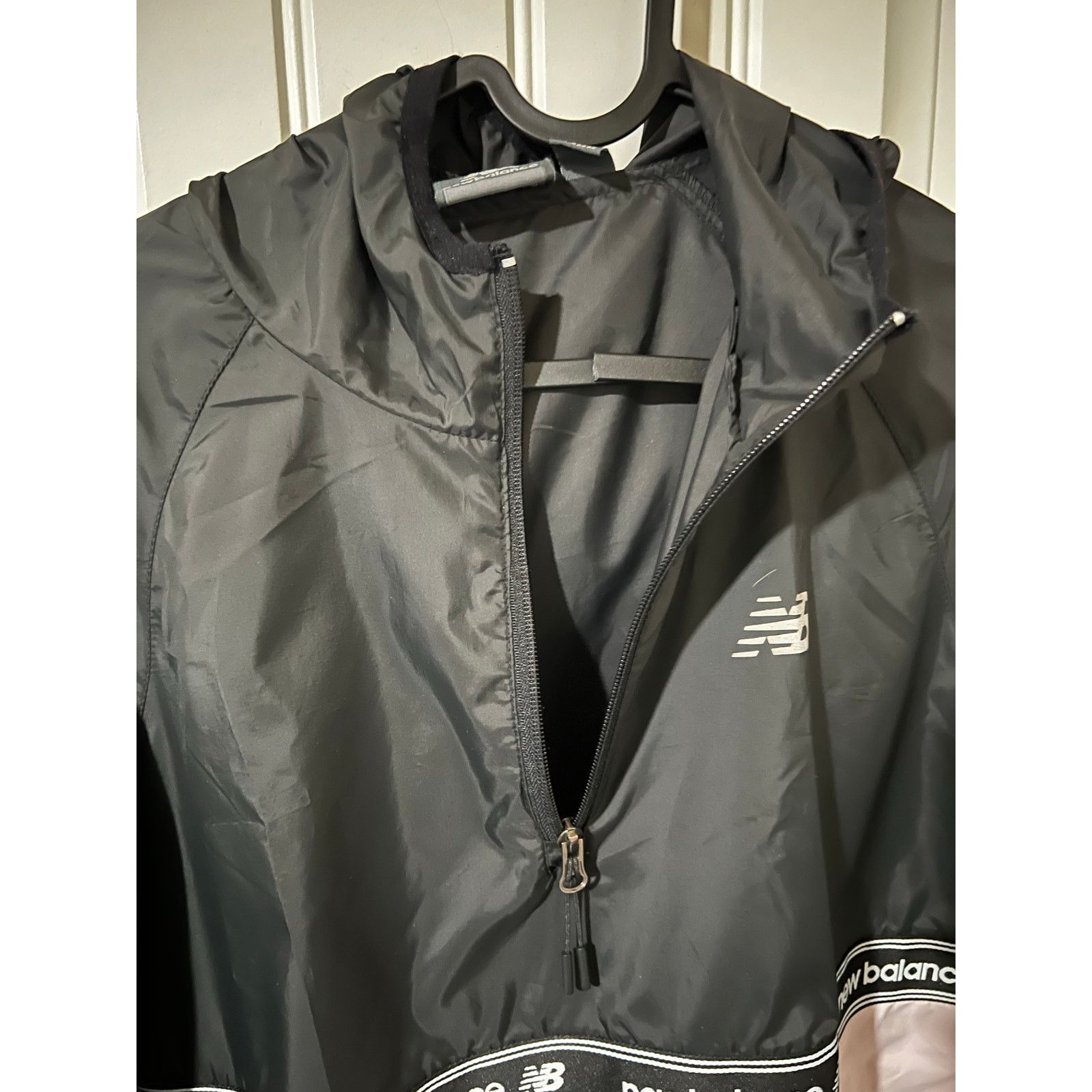 New Balance Jacket Color Blocked Windbreaker Logo Hooded 1/4 Zip Up Pink Size M / US 6-8 / IT 42-44 - 9 Thumbnail
