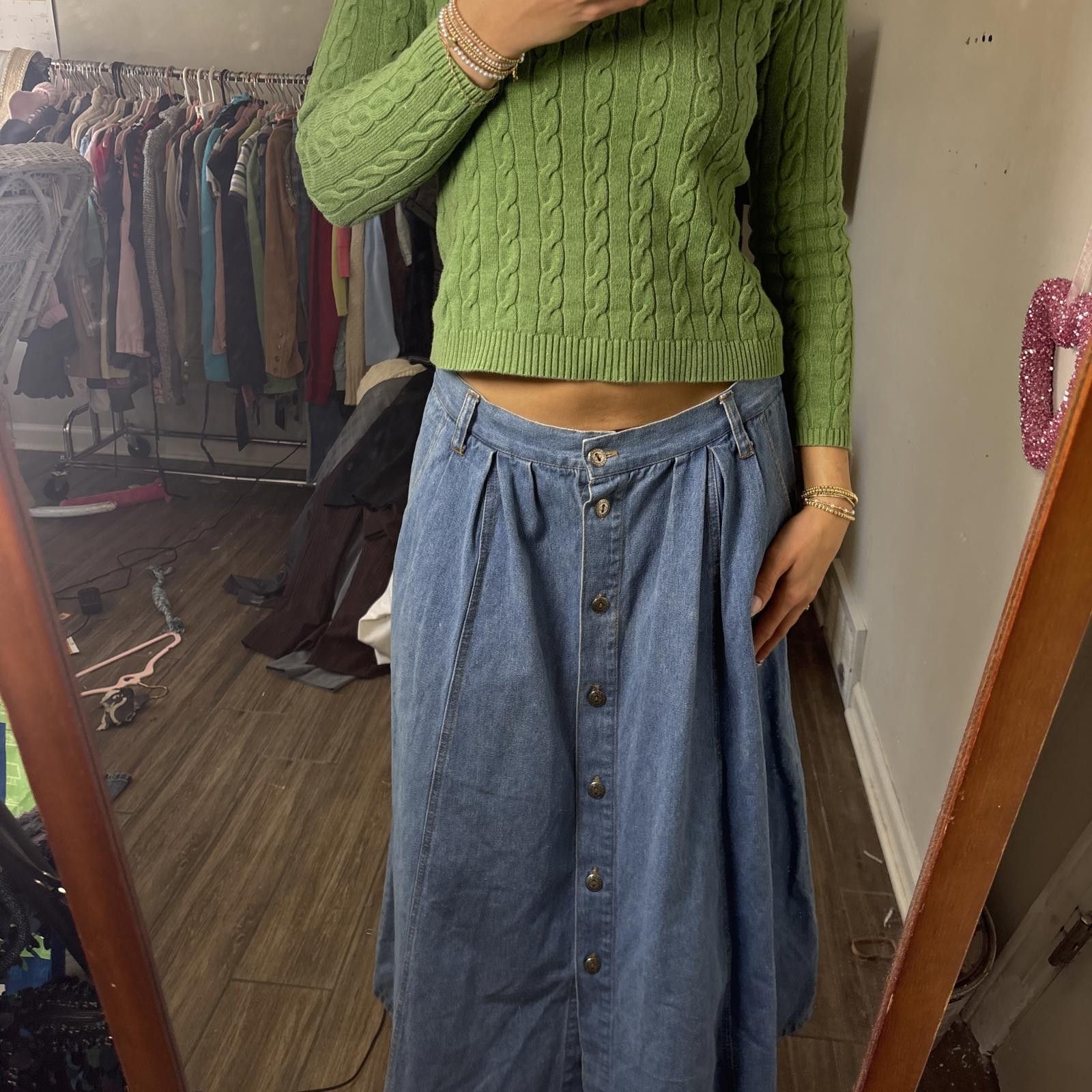Other vintage denim button up maxi skirt Size 34" / US 12 / IT 48 - 4 Thumbnail