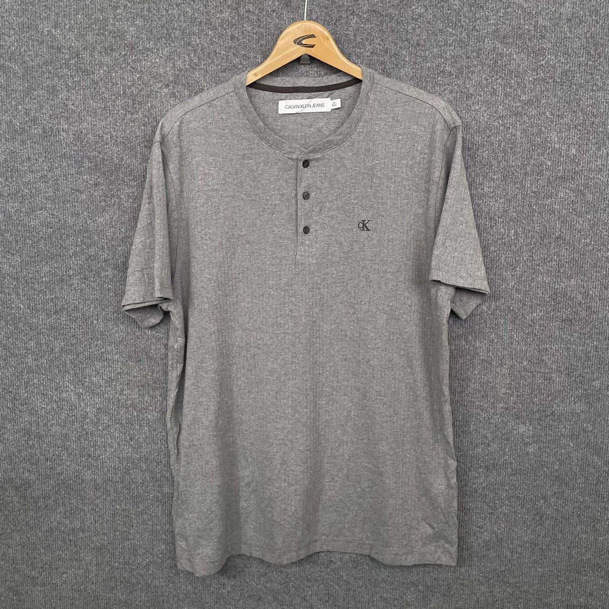 Calvin Klein × Designer CK Essential Grey Blank T Shirt Size US L / EU 52-54 / 3 - 1 Thumbnail