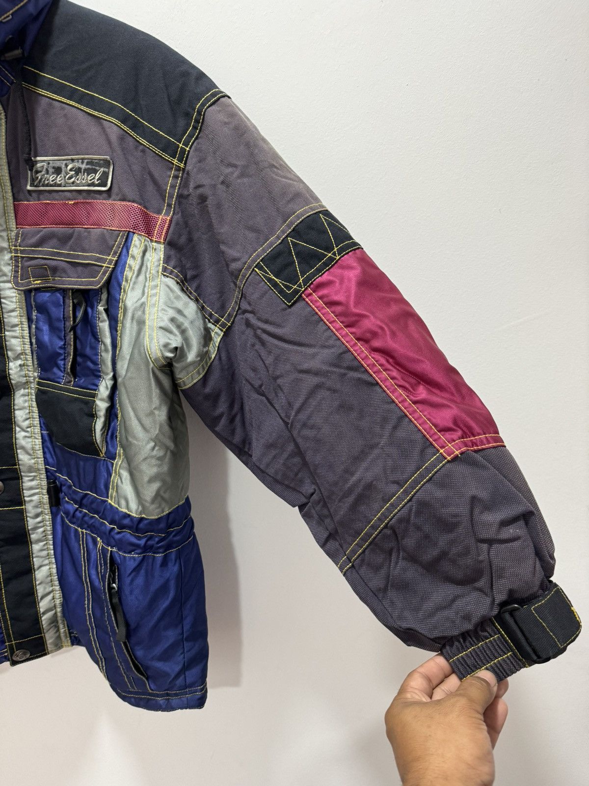 VINTAGE INTENTNESD FREE ESSEL MULTICOLOUR SKI JACKET