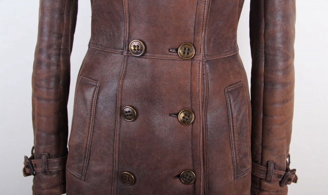 Burberry Prorsum Burberry Prorsum Aviator Shearling Leather Coat Jacket Size XS / US 0-2 / IT 36-38 - 2 Thumbnail