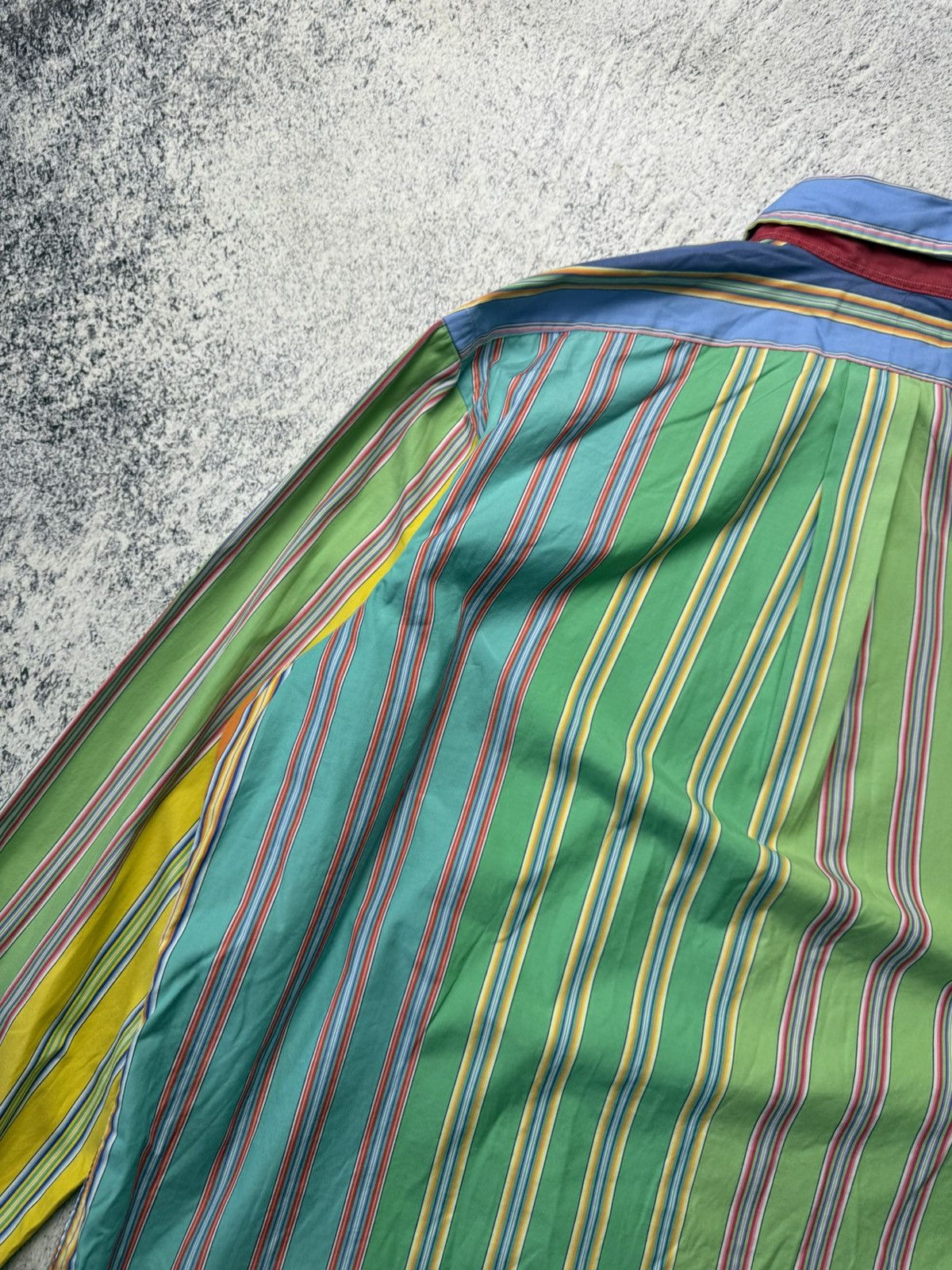Polo Ralph Lauren Vintage RALPH LAUREN Multicolour Striped long Sleeved Shirt Size US XL / EU 56 / 4 - 23 Thumbnail