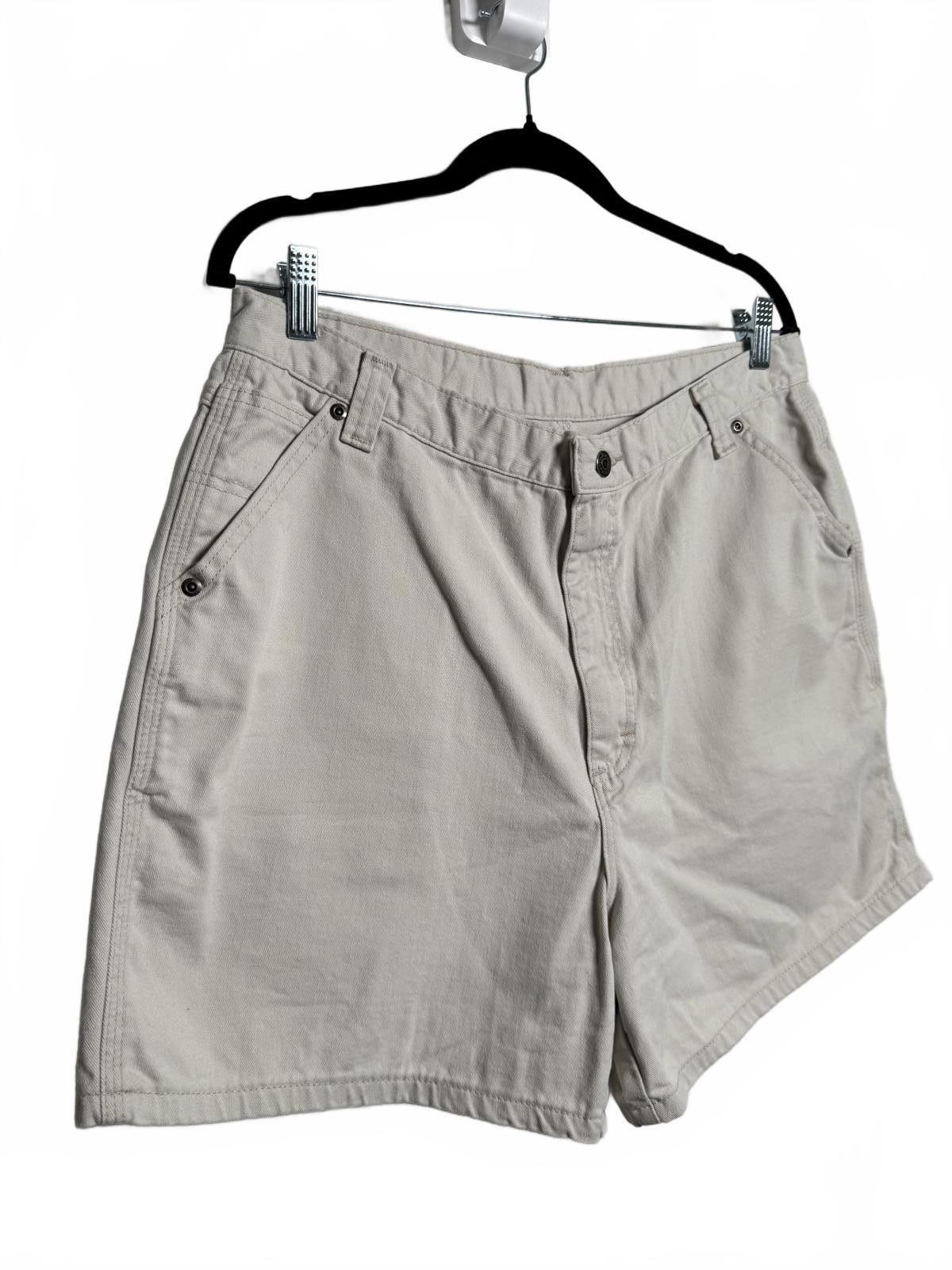 Lee Vintage Lee Carpenter Shorts Beige Size 36" / US 14 / IT 50 - 2 Thumbnail