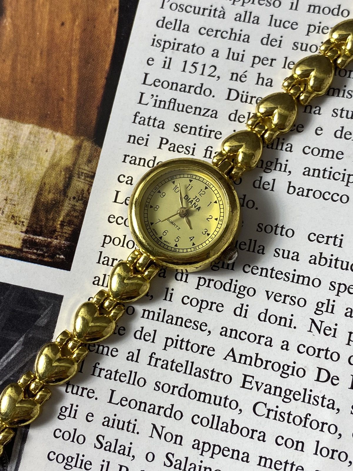 Jewelry Vintage JD Diana Quartz Watch - Heart Bracelet Size ONE SIZE - 4 Thumbnail