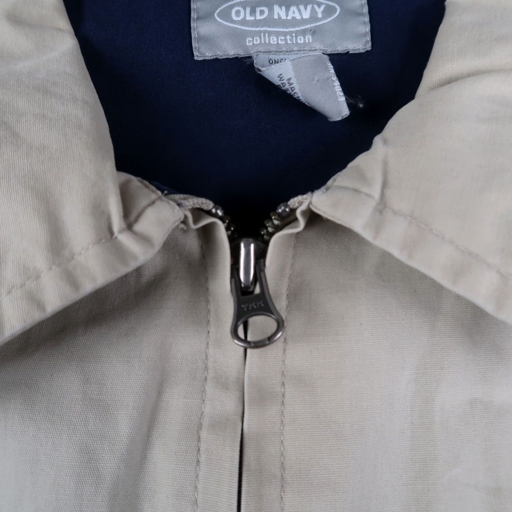 Old Navy VINTAGE Old Navy Bomber Jacket Mens XL Beige Cotton Mechanic Workwear Casual Size US XL / EU 56 / 4 - 6 Thumbnail