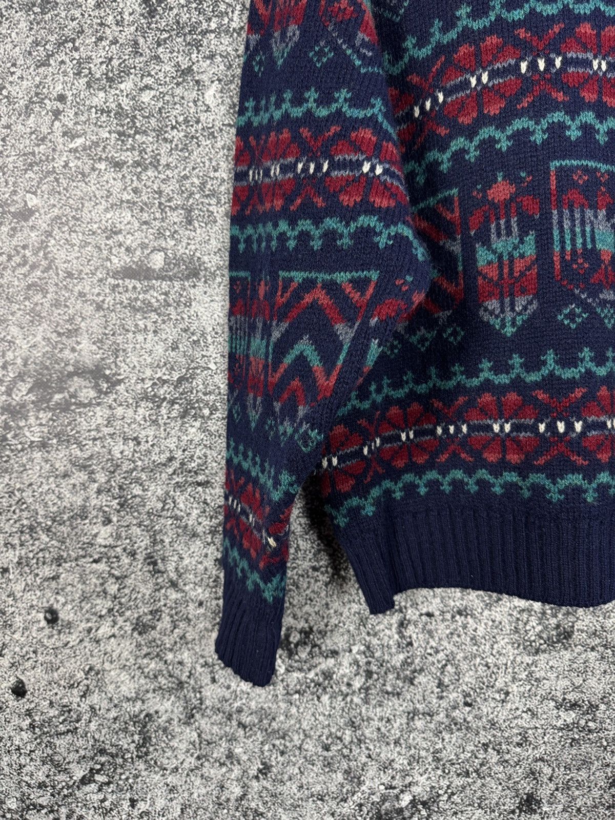 Vintage Glenugie Wool Sweater Cardigan Fair Isle Nordic Size 44 Size M / US 6-8 / IT 42-44 - 13 Thumbnail