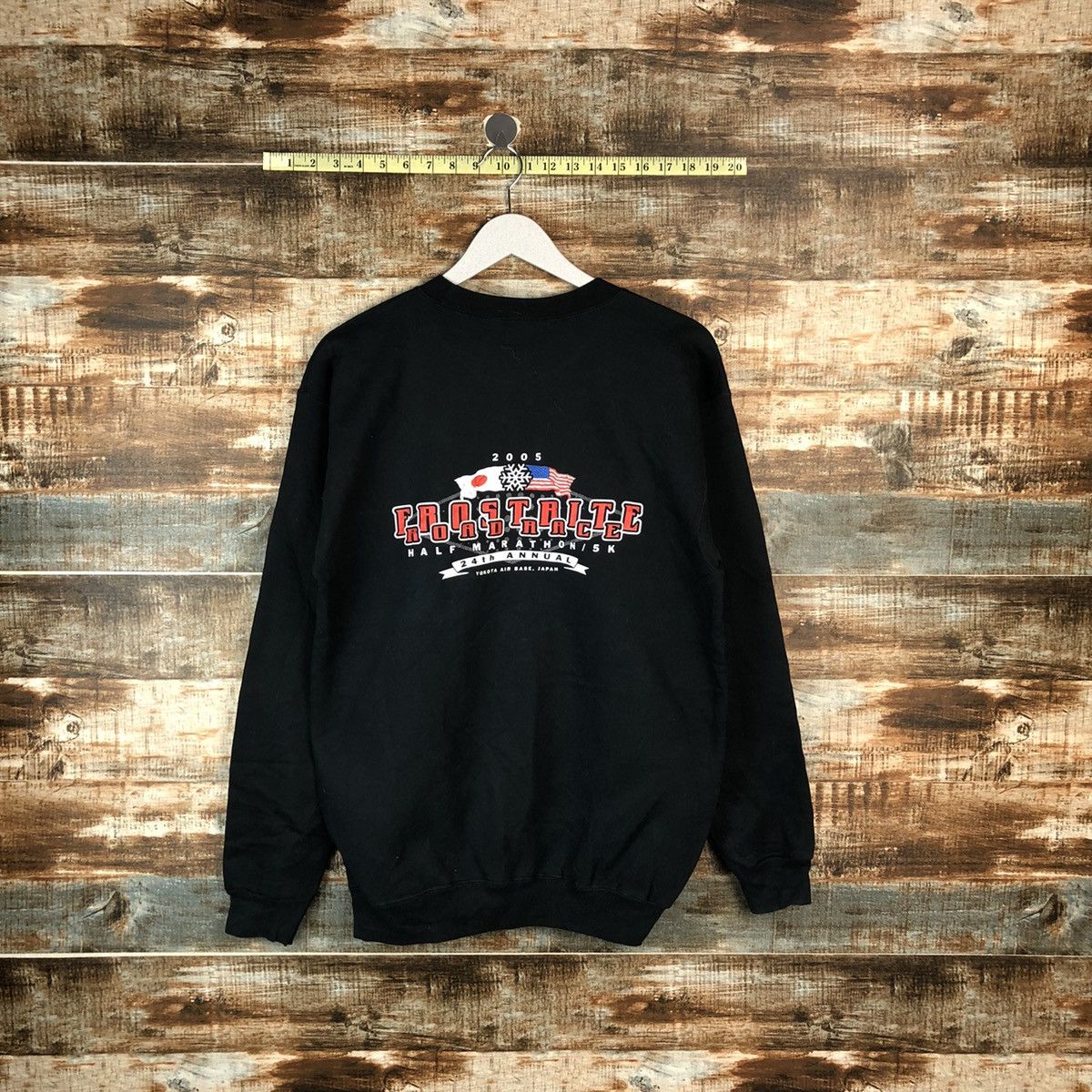 Japanese Brand Yokota Striders Running Club Black Sweatshirt #A2065 Size US M / EU 48-50 / 2 - 1 Thumbnail