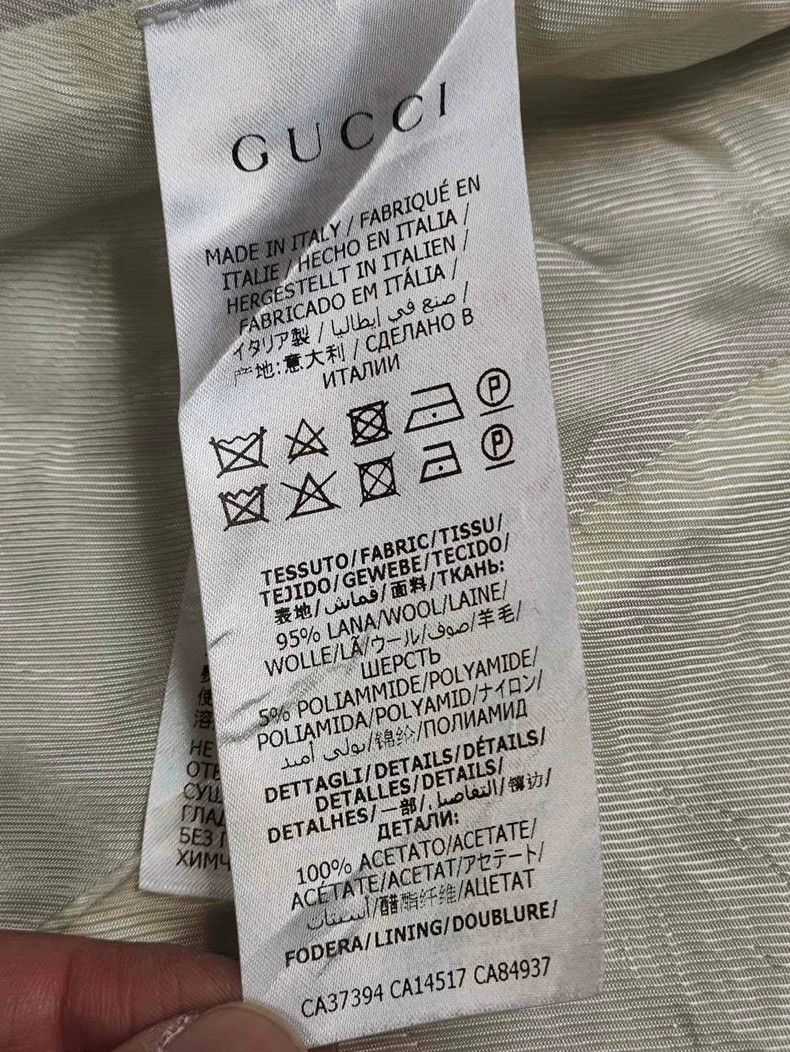 Gucci GucciWoven classic color-matched wool coat 2503-Nextarrow Size US XXS / EU 40 - 5 Thumbnail