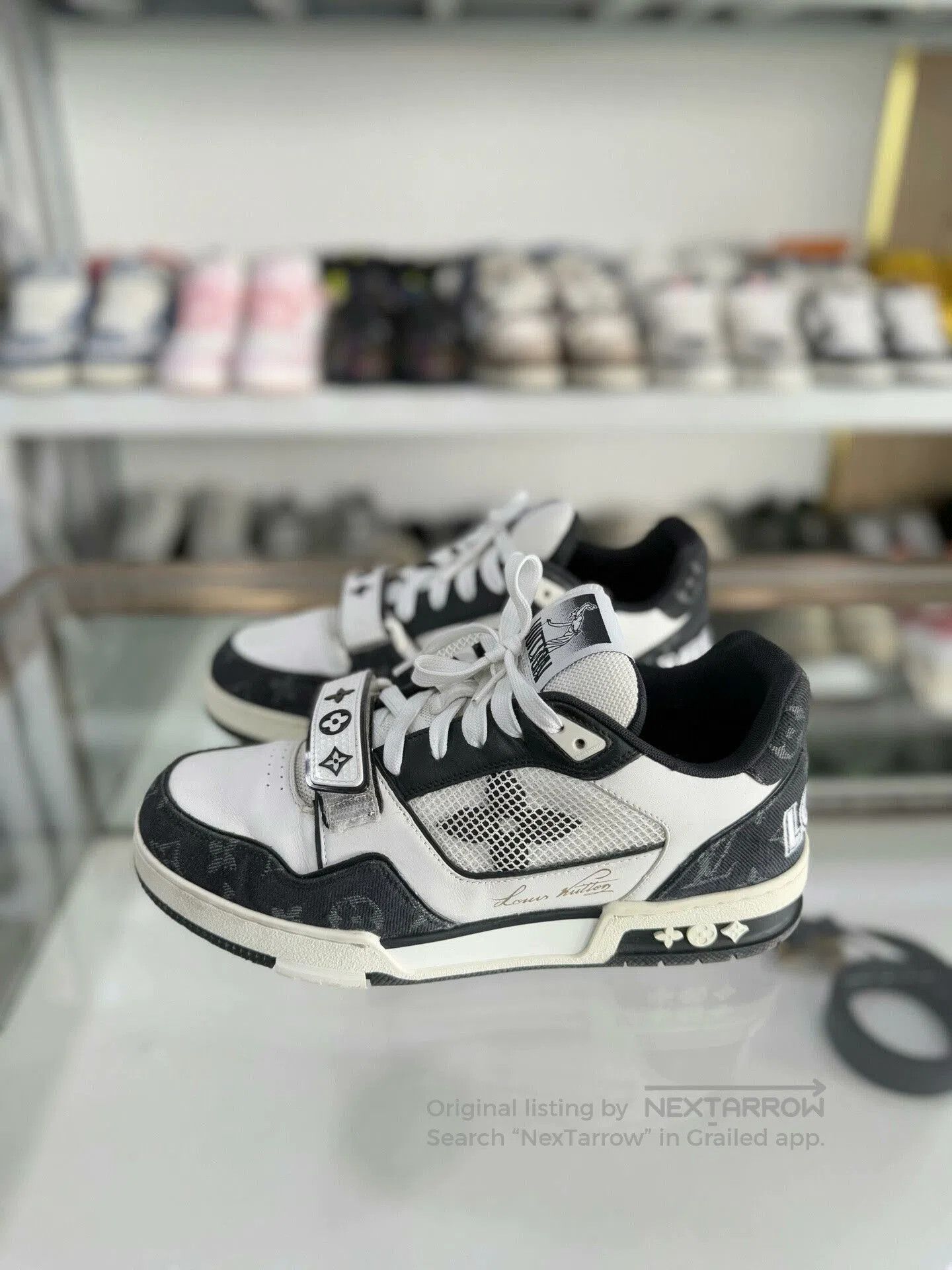 Louis Vuitton Louis Vuitton LV Trainer Black White Velcro. Size US 7.5 / EU 40-41 - 1 Thumbnail