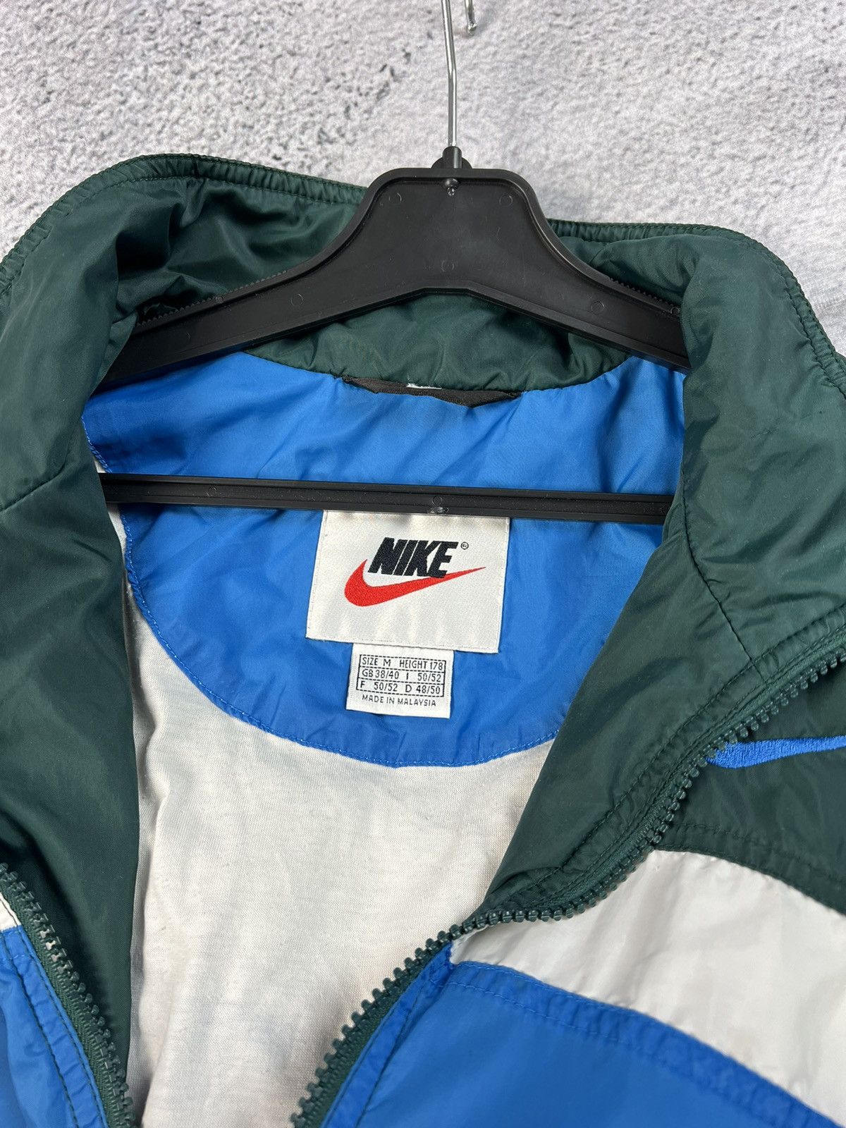 Nike × Vintage Vintage Nike big swoosh logo full zip Size US M / EU 48-50 / 2 - 13 Thumbnail