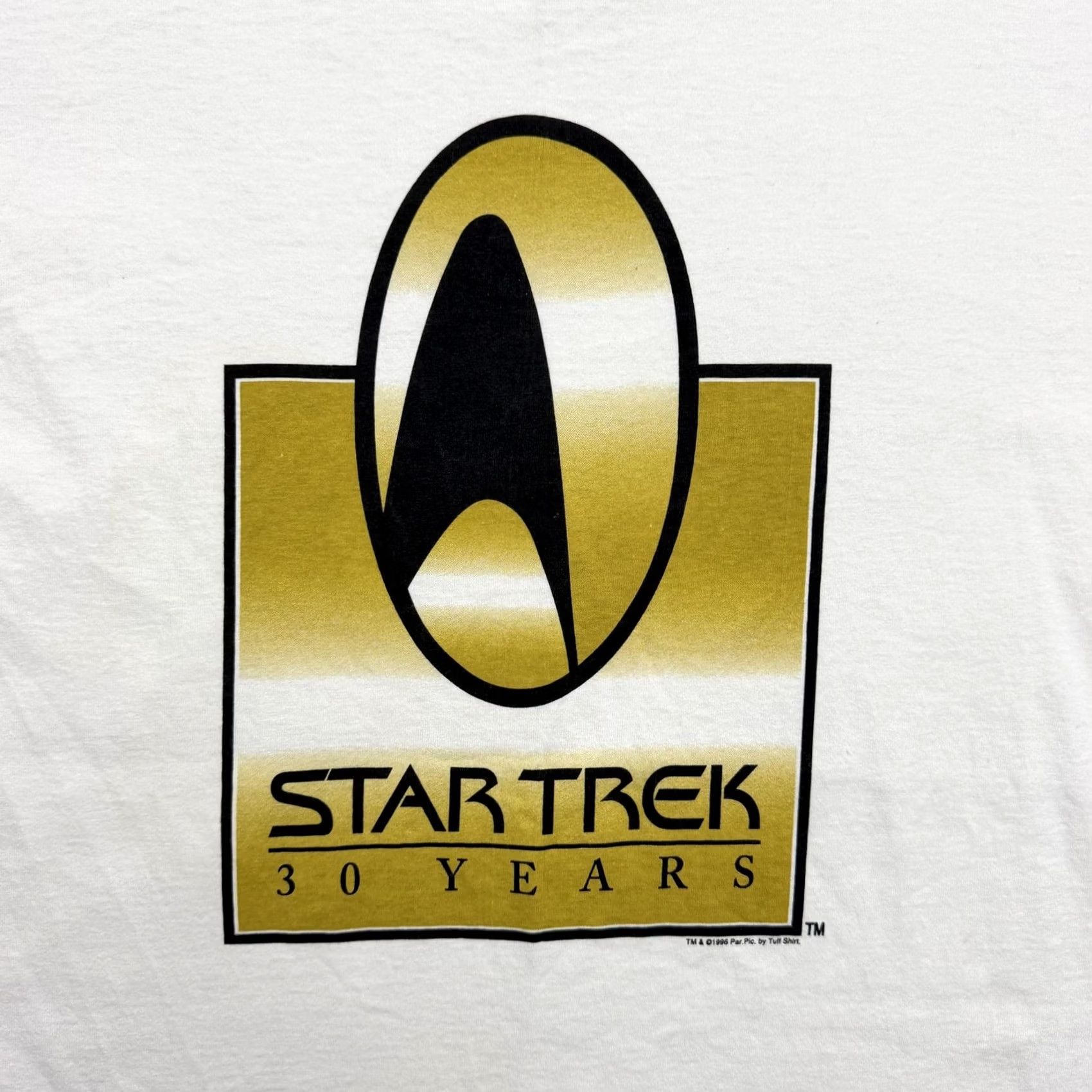 Vintage VINTAGE Oneita Star Trek Shirt Mens Large White 30 Years 1996 Graphic Tee Size US L / EU 52-54 / 3 - 4 Thumbnail