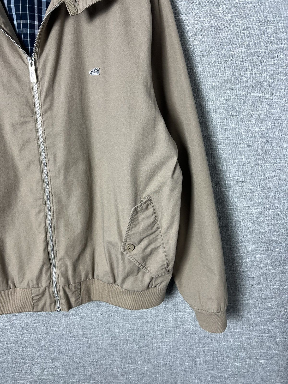 Nike × Vintage Vintage Nike Sportswear Plaid Lined Collared Bomber Jacket Size US L / EU 52-54 / 3 - 9 Thumbnail